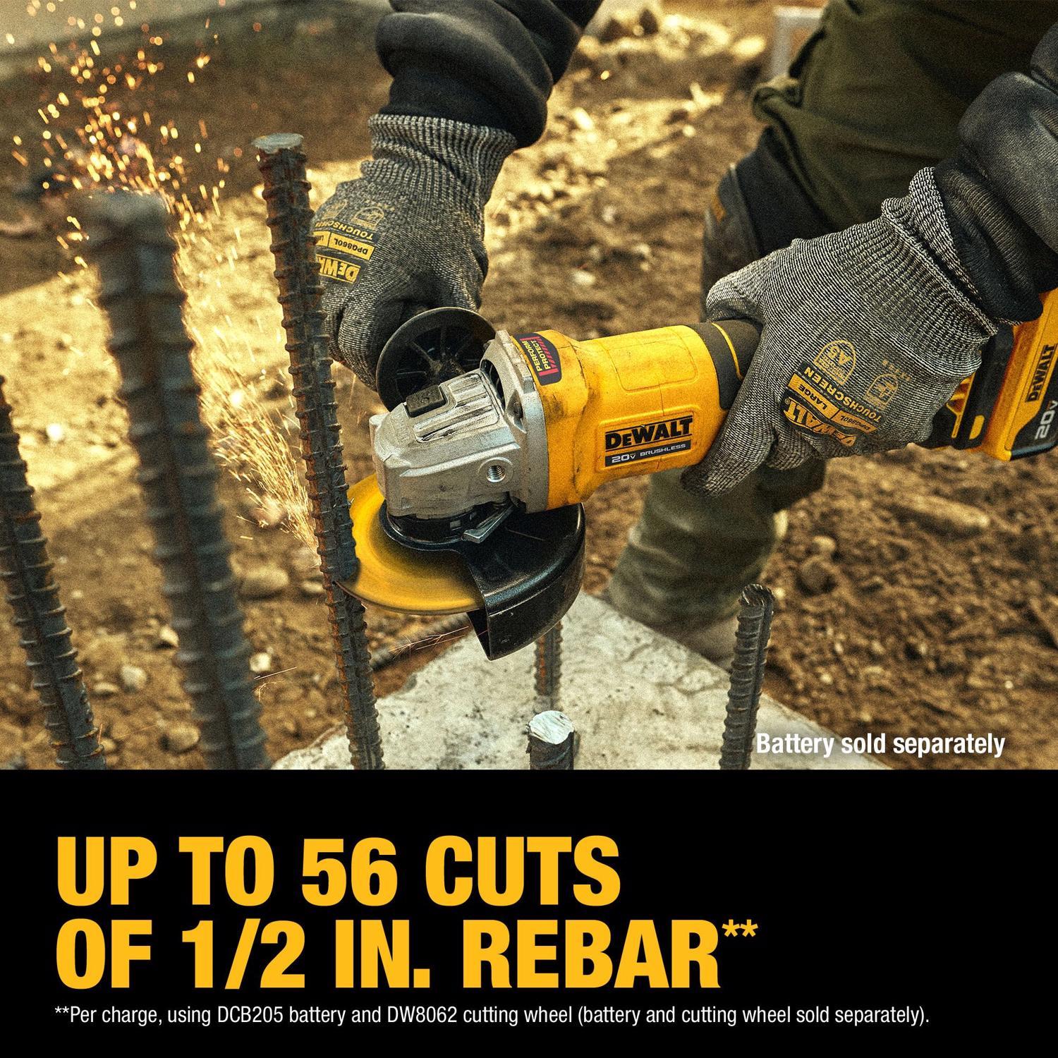 DEWALT 20V MAX Cordless 4-1/2 in. Angle Grinder with Brake Tool Only
