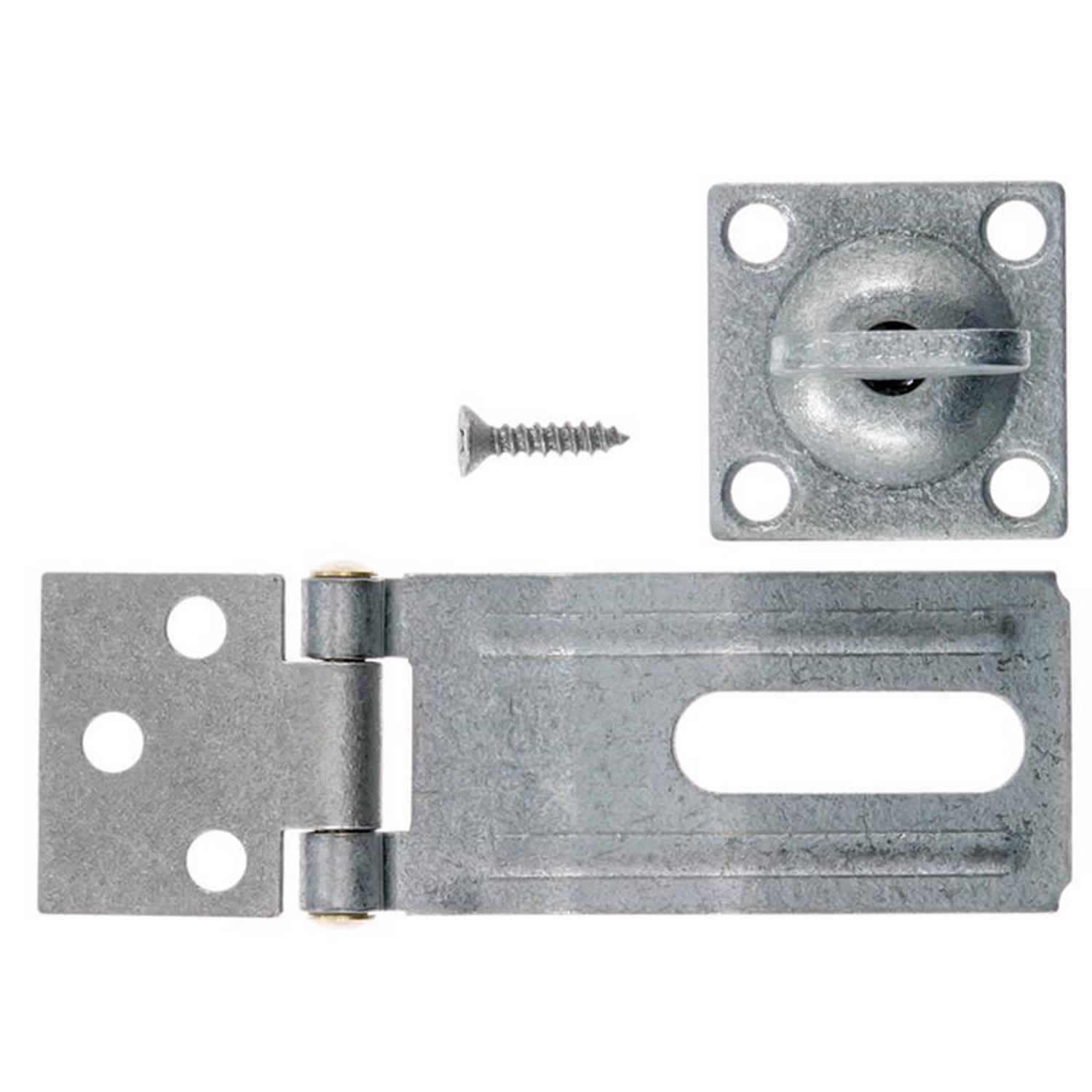 Ace Galvanized Steel 3-1/4 in. L Swivel Staple Safety Hasp
