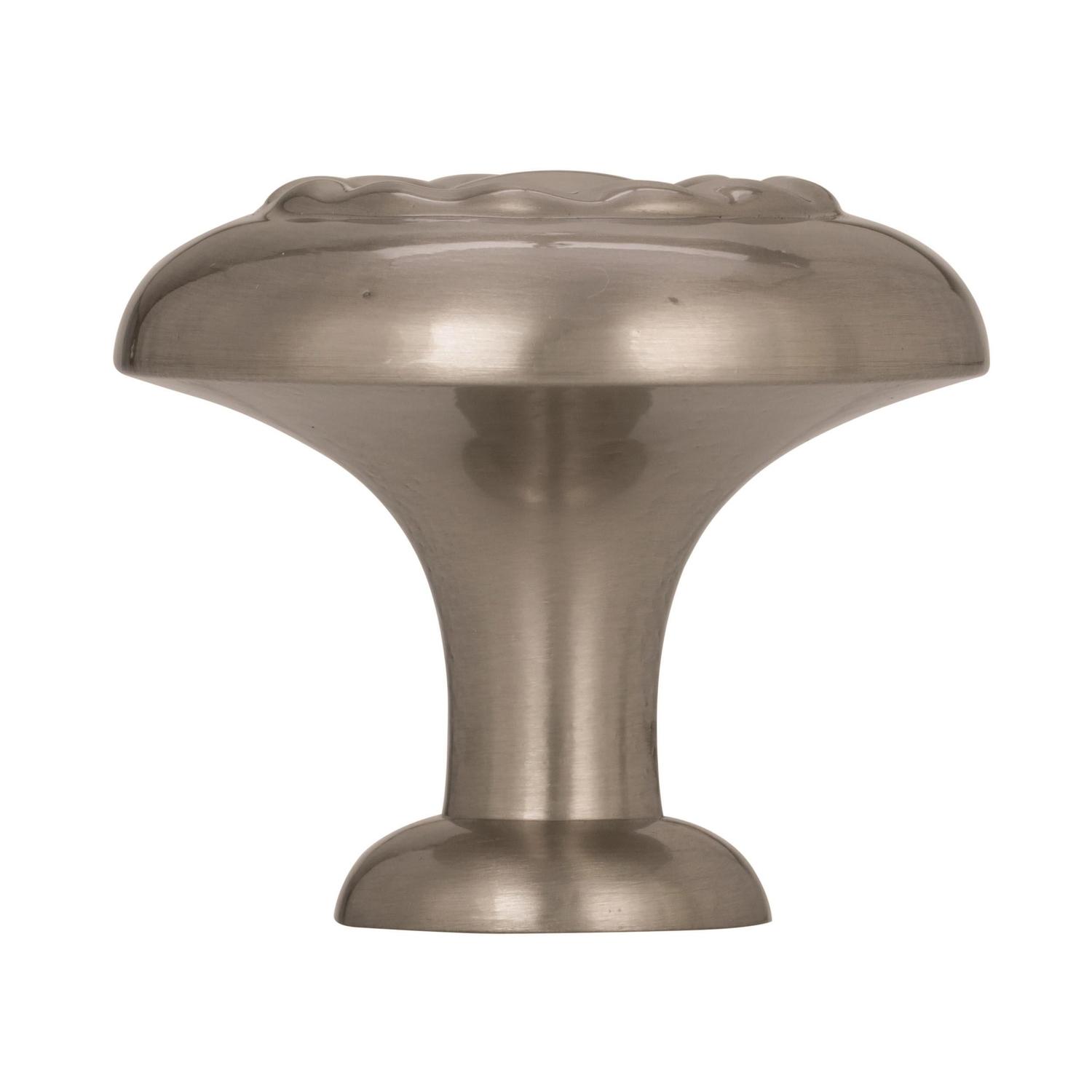 Amerock Inspirations Round Cabinet Knob 1-1/4 in. D 1-1/16 in. Satin Nickel 1 pk
