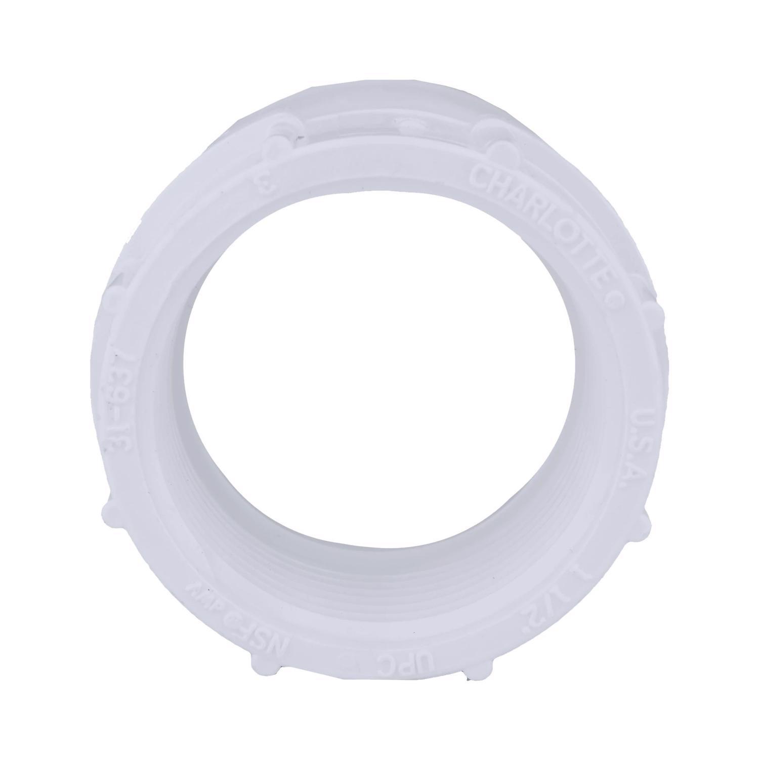 Charlotte Pipe Schedule 40 1-1/2 in. Hub X 1-1/2 in. D FPT PVC Pipe Adapter 1 pk