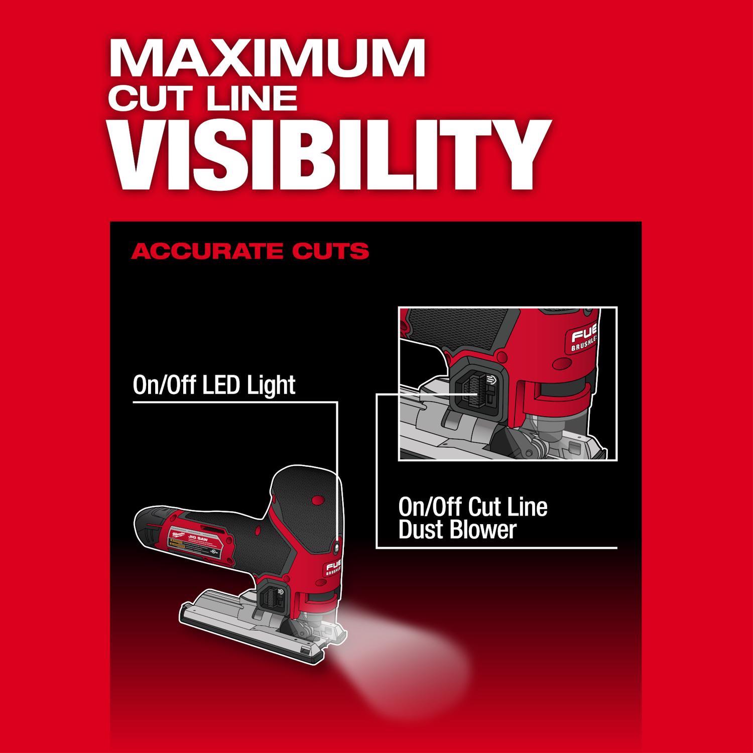 Milwaukee 12V M12 Fuel Cordless Jig Saw Tool Only