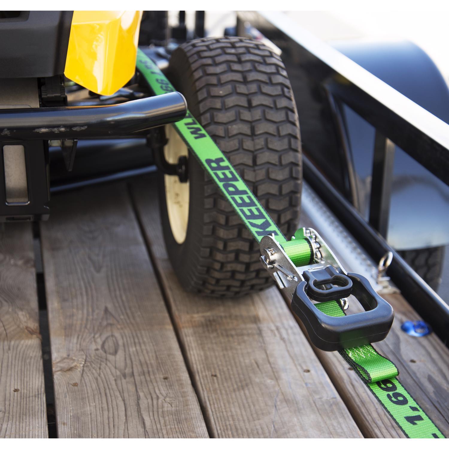Keeper 1.5 in. W X 16 ft. L Green Ratchet Tie Down Strap 1666 lb 1 pk