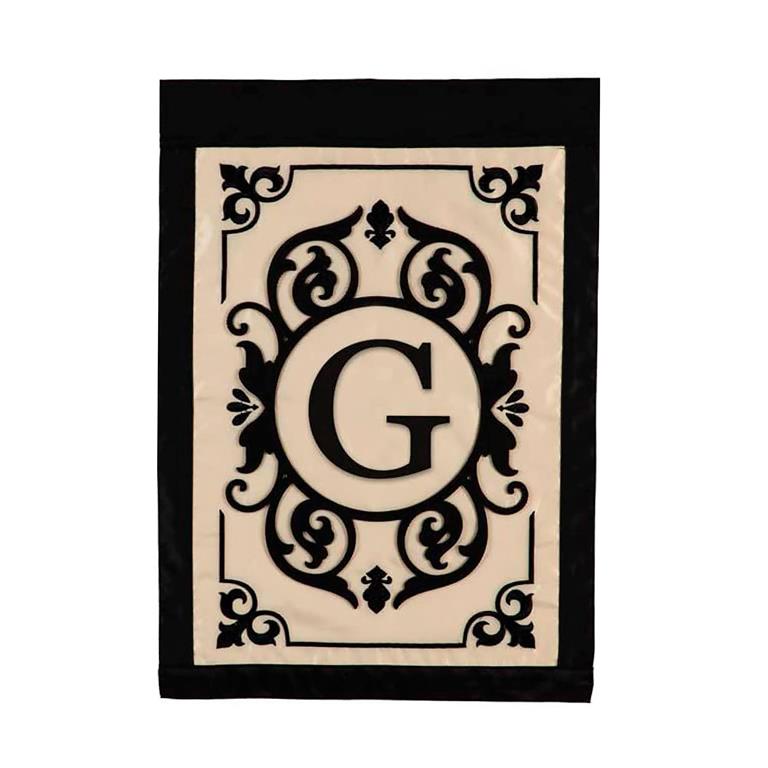 Monogram Garden Filigree Flag