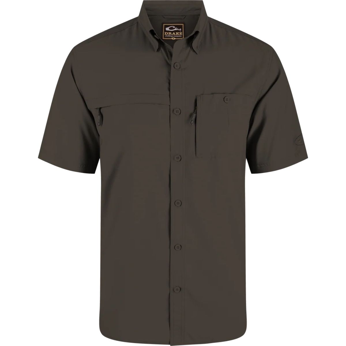 Drake Waterfowl 8-Shot Flyweight Shirt Black Olive Size 3XL