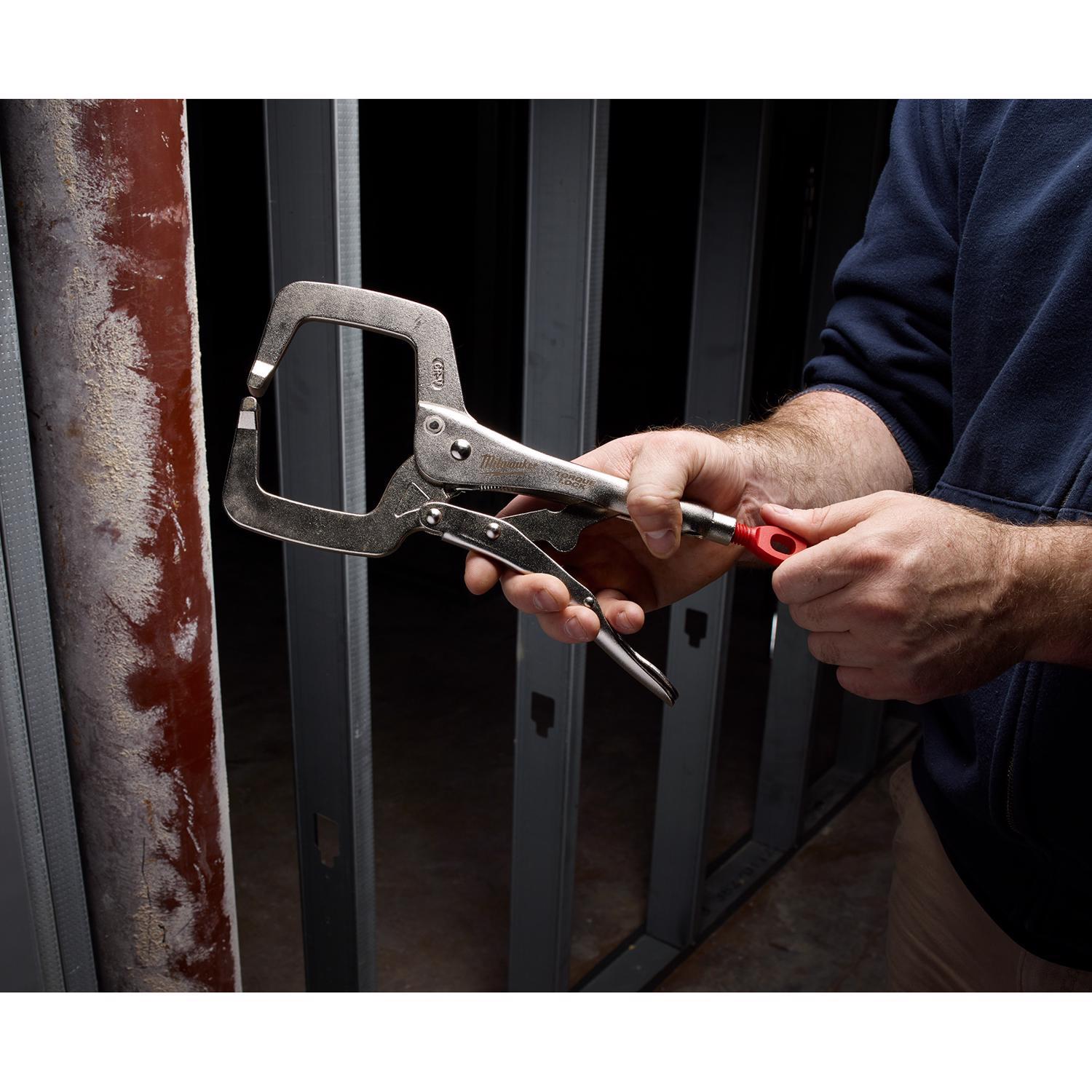 Milwaukee Torque Lock 2 in. X 2-1/8 in. D Locking C-Clamp 400 lb 1 pc