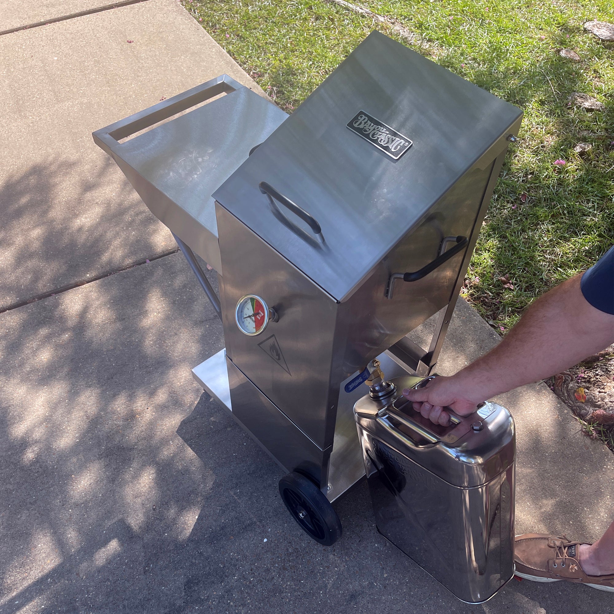 Bayou Classic 20-qt Stainless Cooking Oil Storage Can