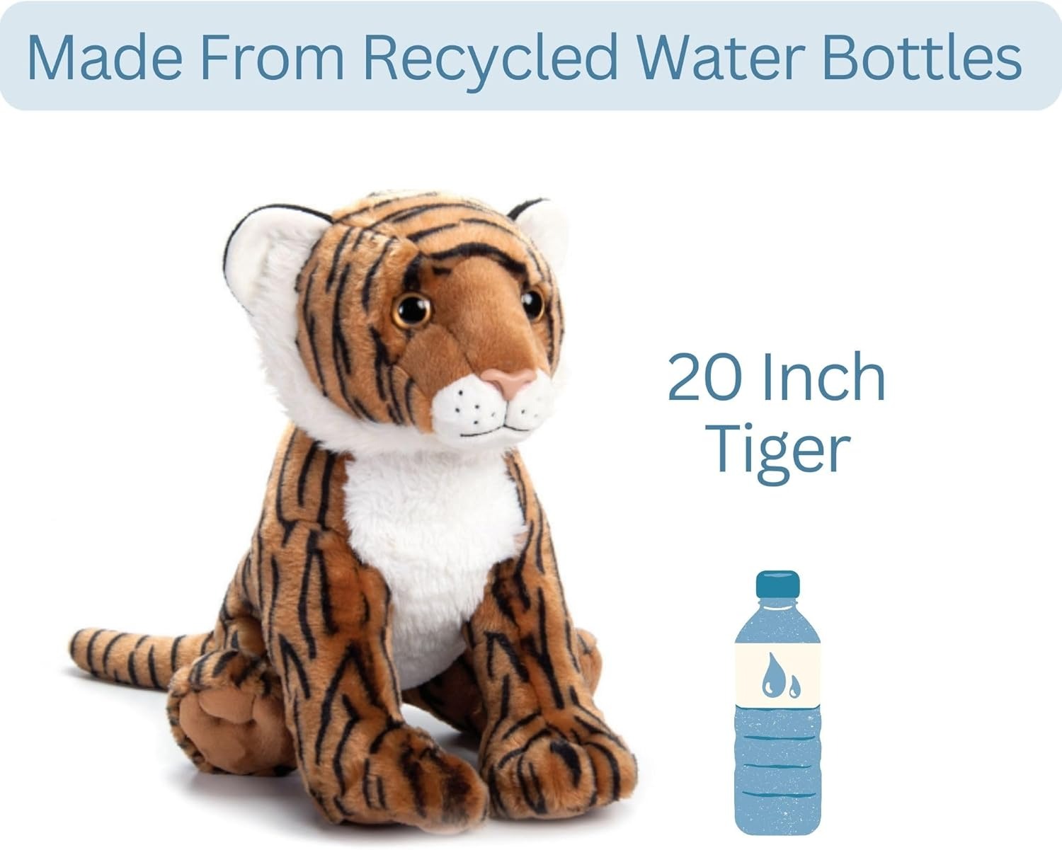 The Petting Zoo Tiger Stuffed Animal 20 in.