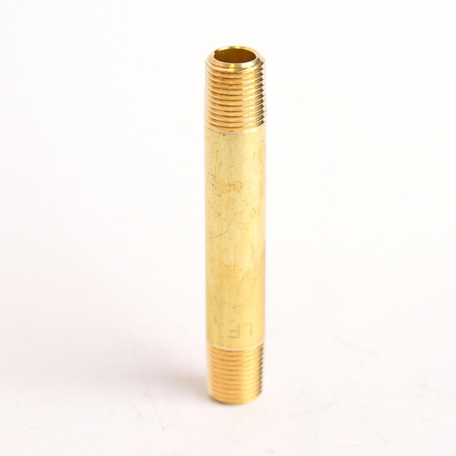ATC 1/8 in. MPT 1/8 in. D MPT Yellow Brass Nipple 2-1/2 in. L