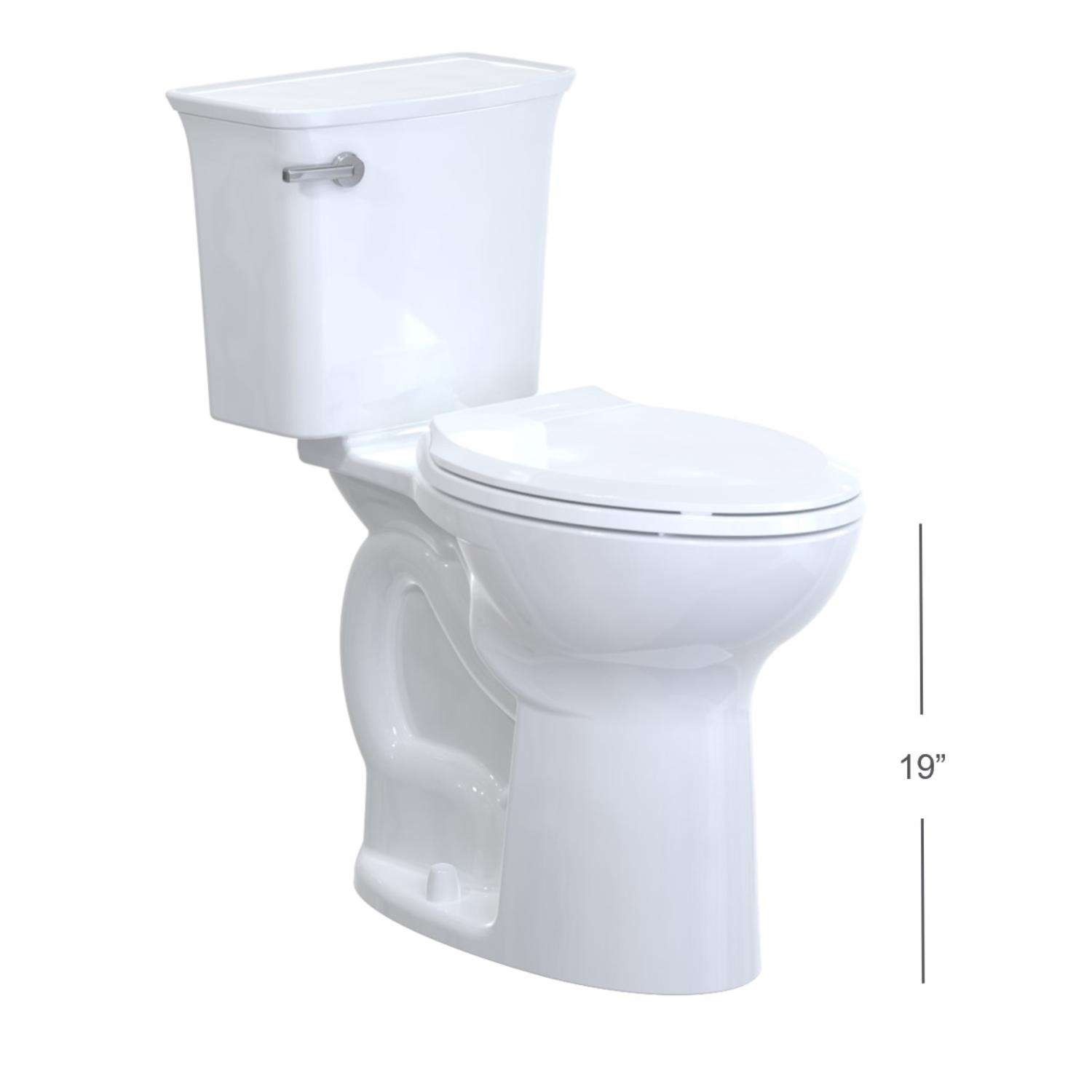 American Standard Elevation ADA Compliant 1.28 gal White Elongated Complete Toilet