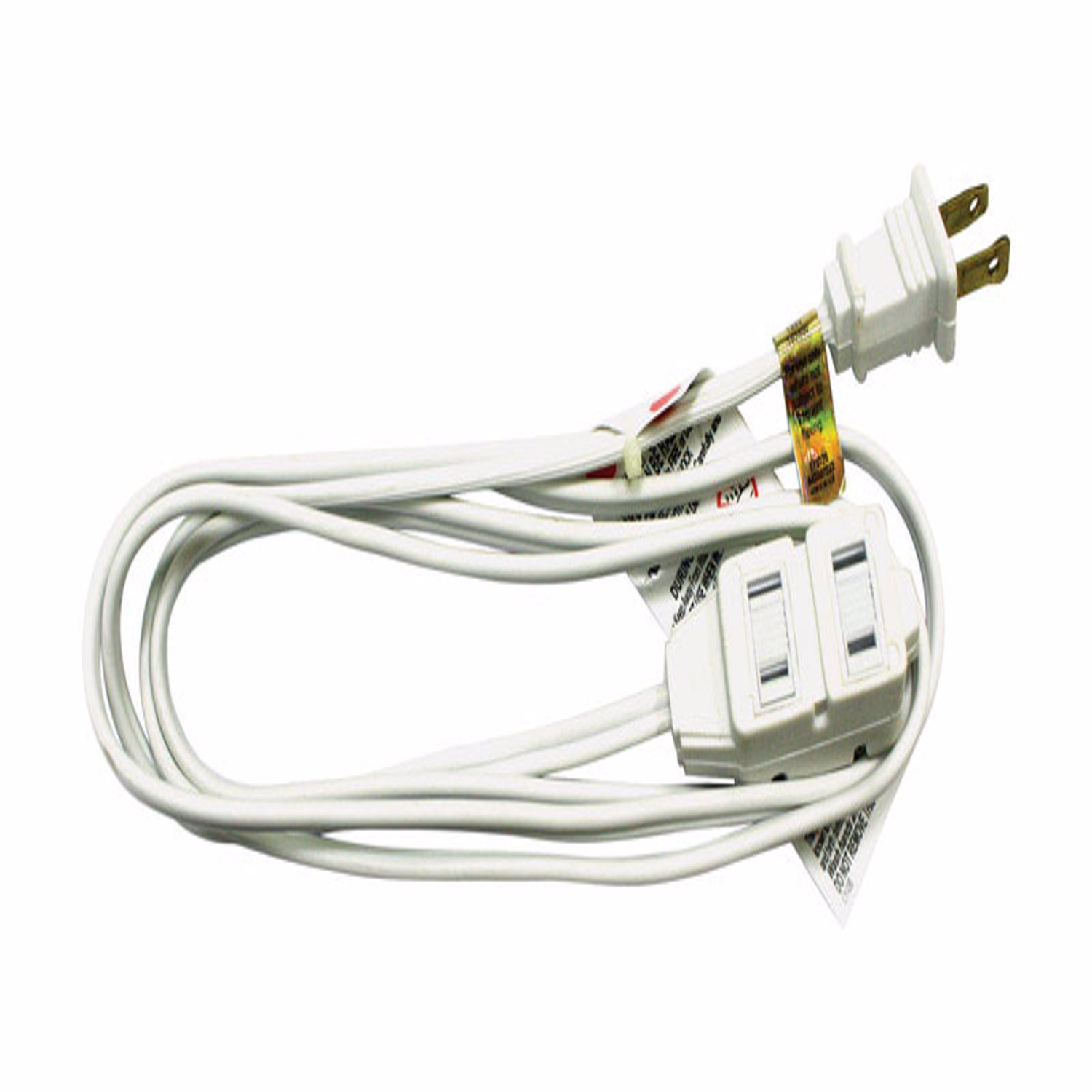 Ace Indoor 6 ft. L White Extension Cord 16/2 SPT-2