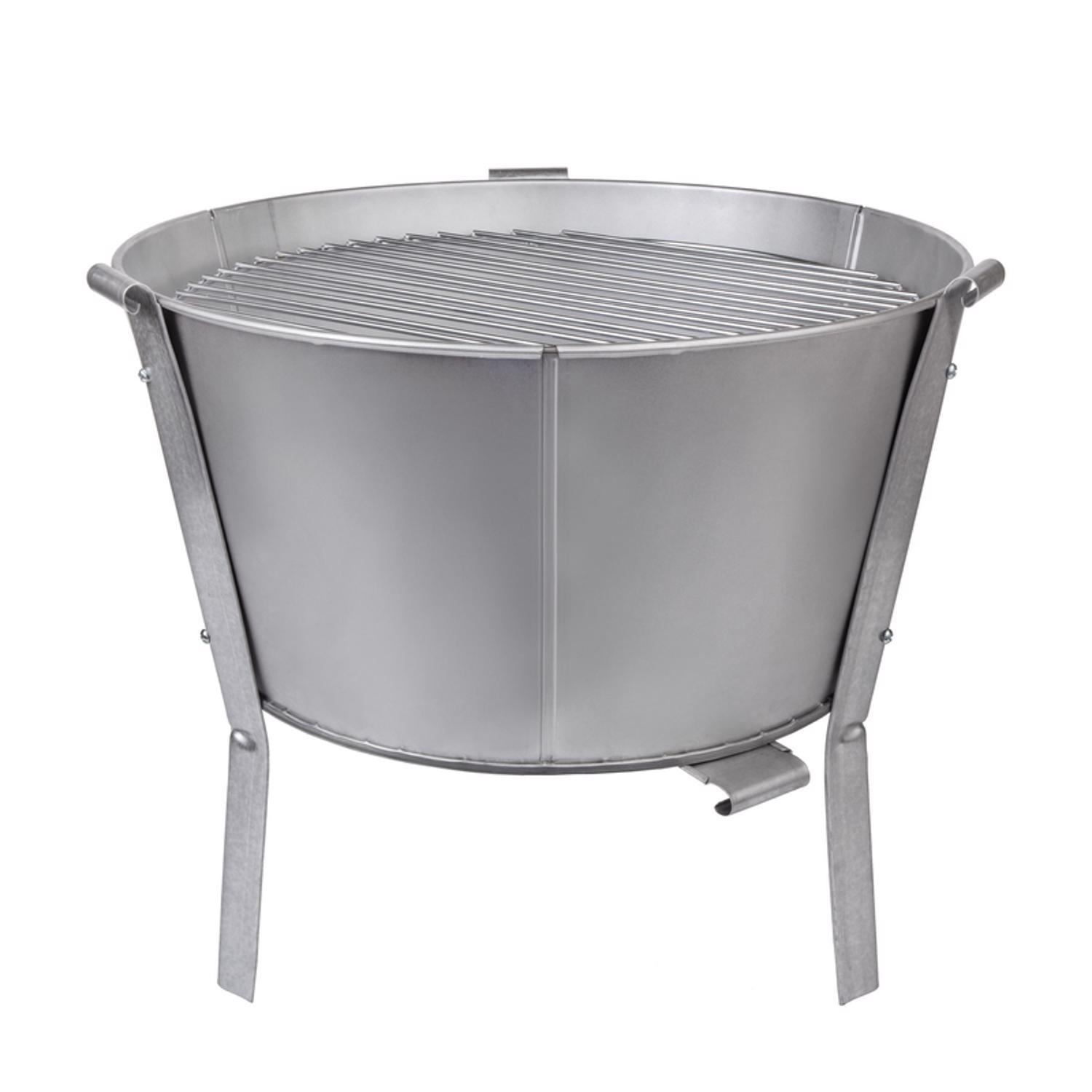 Old Smokey Products 13 in. Charcoal Grill Silver