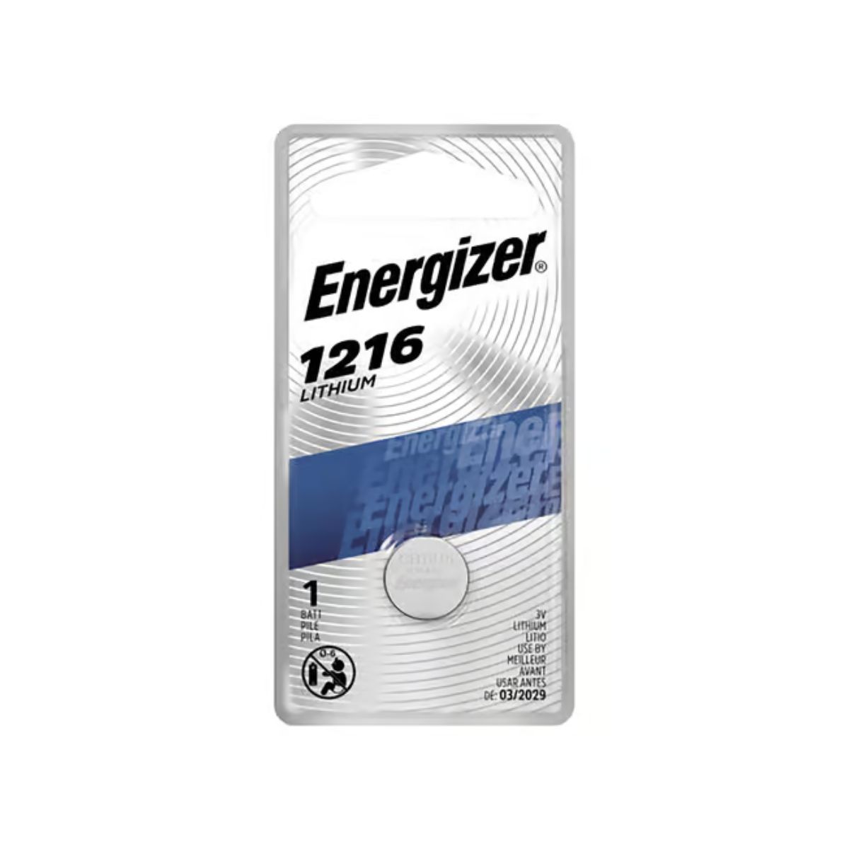 Energizer Lithium 1216 3 V Keyless Entry Battery 1 Pack
