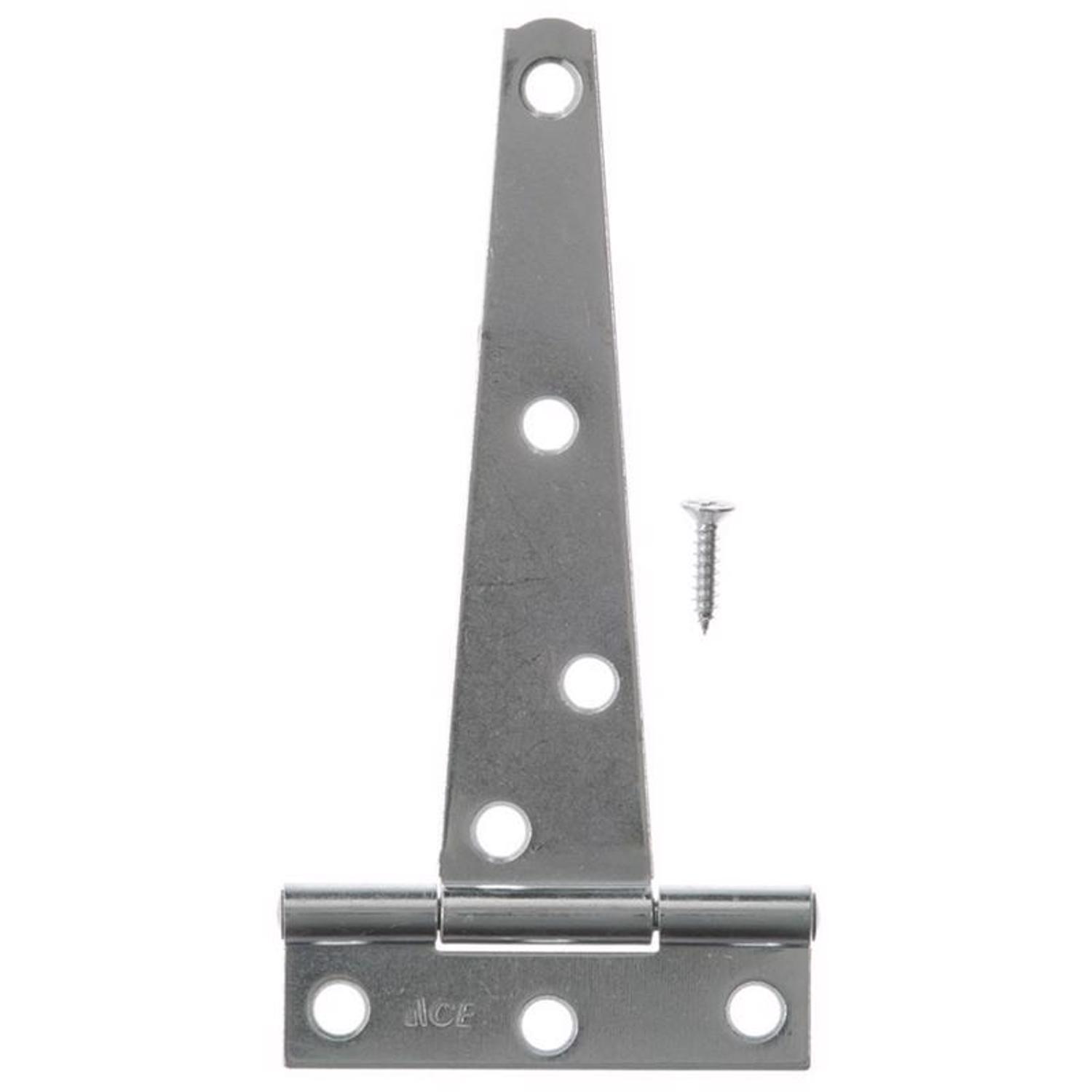 Ace 5 in. L Zinc-Plated Light Duty T Hinge 2 pk