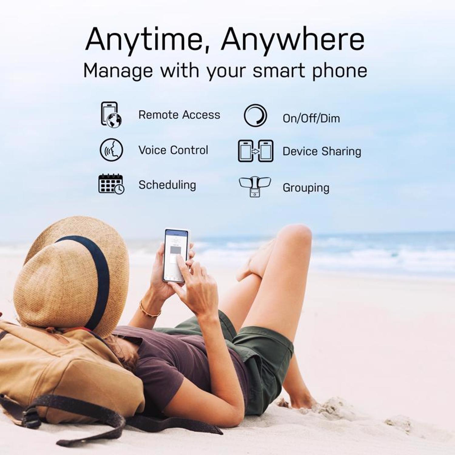 Feit Smart Home Battery Powered Indoor and Outdoor Smart-Enabled Security Camera