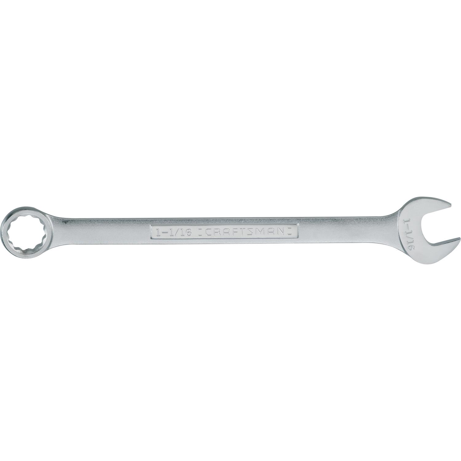 CRAFTSMAN 1-1/16 in. X 1-1/16 in. 12 Point SAE Combination Wrench 14.6 in. L 1 pc