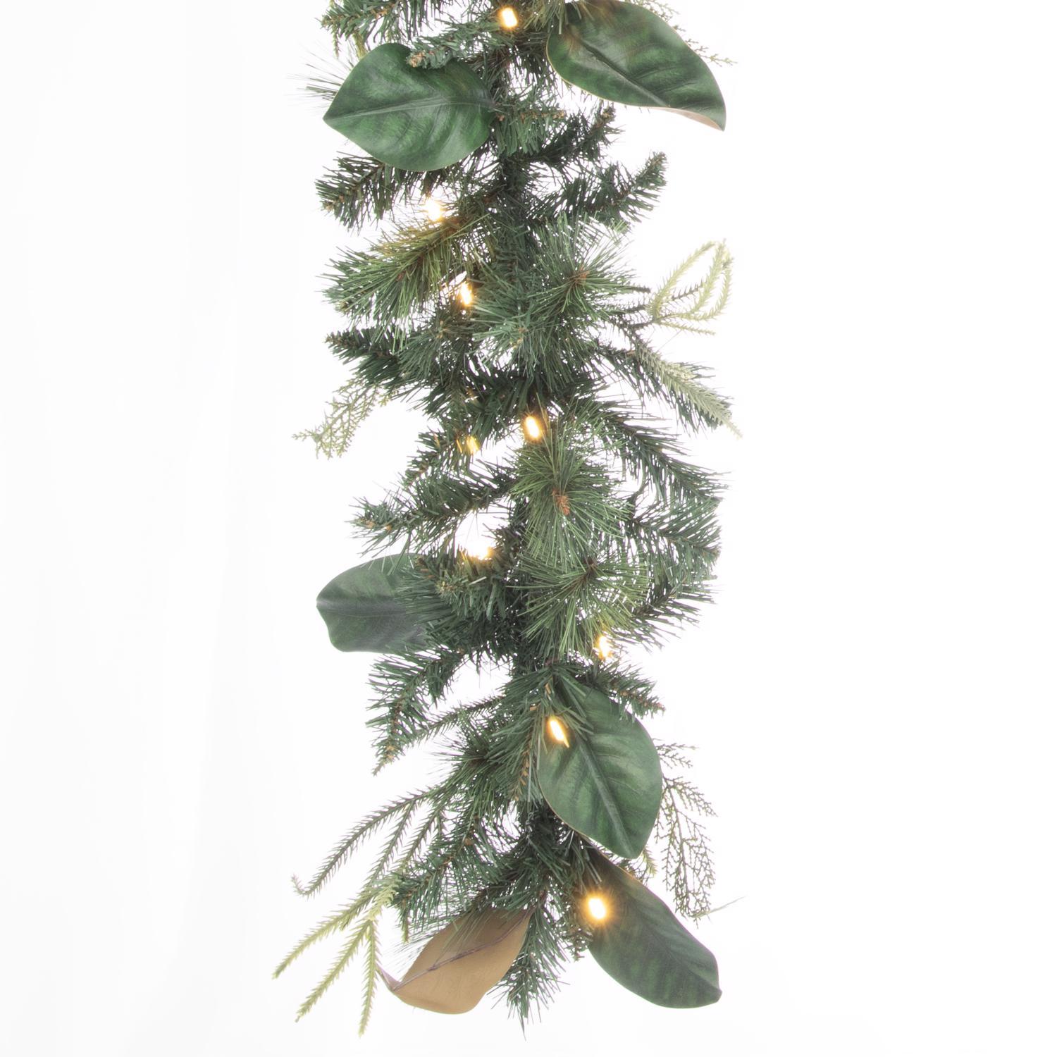 Celebrations 12 in. D X 9 ft. L LED Prelit Garland