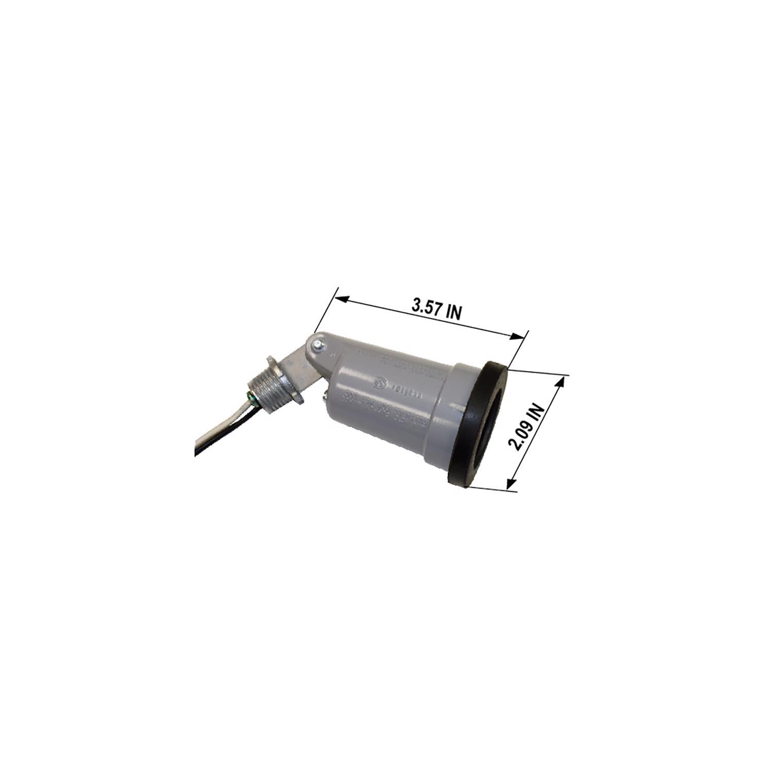 Sigma Engineered Solutions Switch Controlled Gray Lamp Holder Hardwired