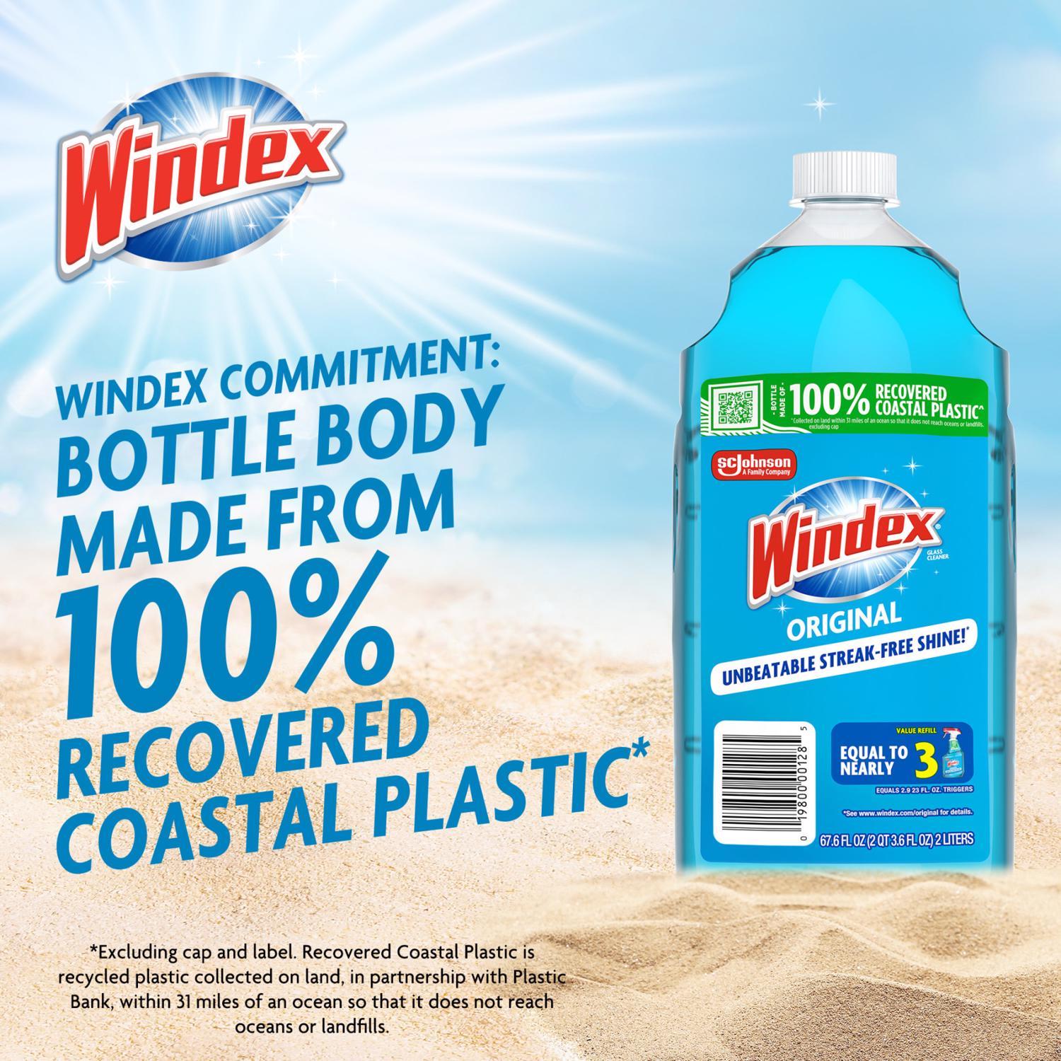 Windex Original No Scent Glass Cleaner Refill 67.6 oz Liquid