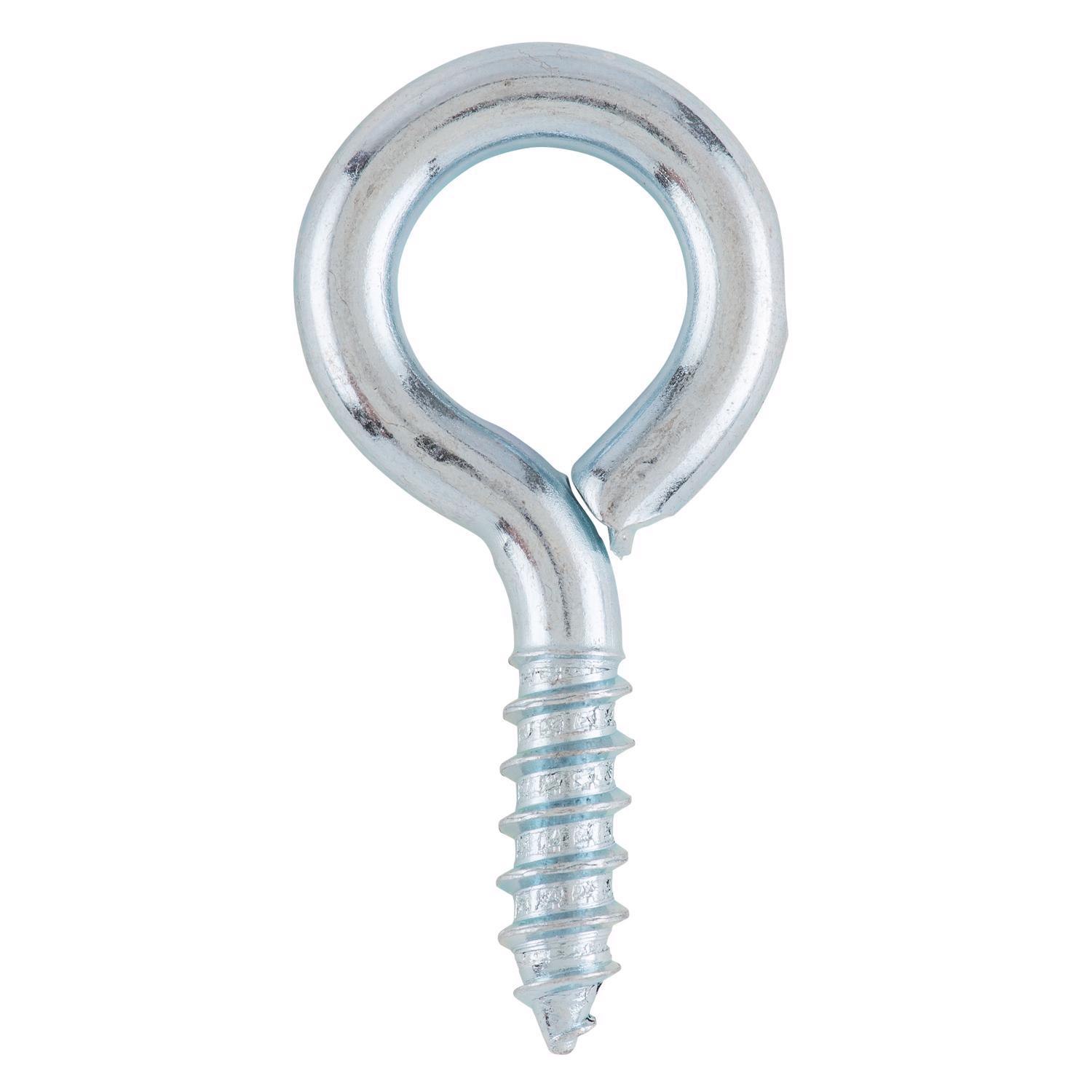 Ace 1/4 in. D X 1-13/16 in. L Zinc-Plated Steel Screw Eye 80 lb. cap. 5 pk