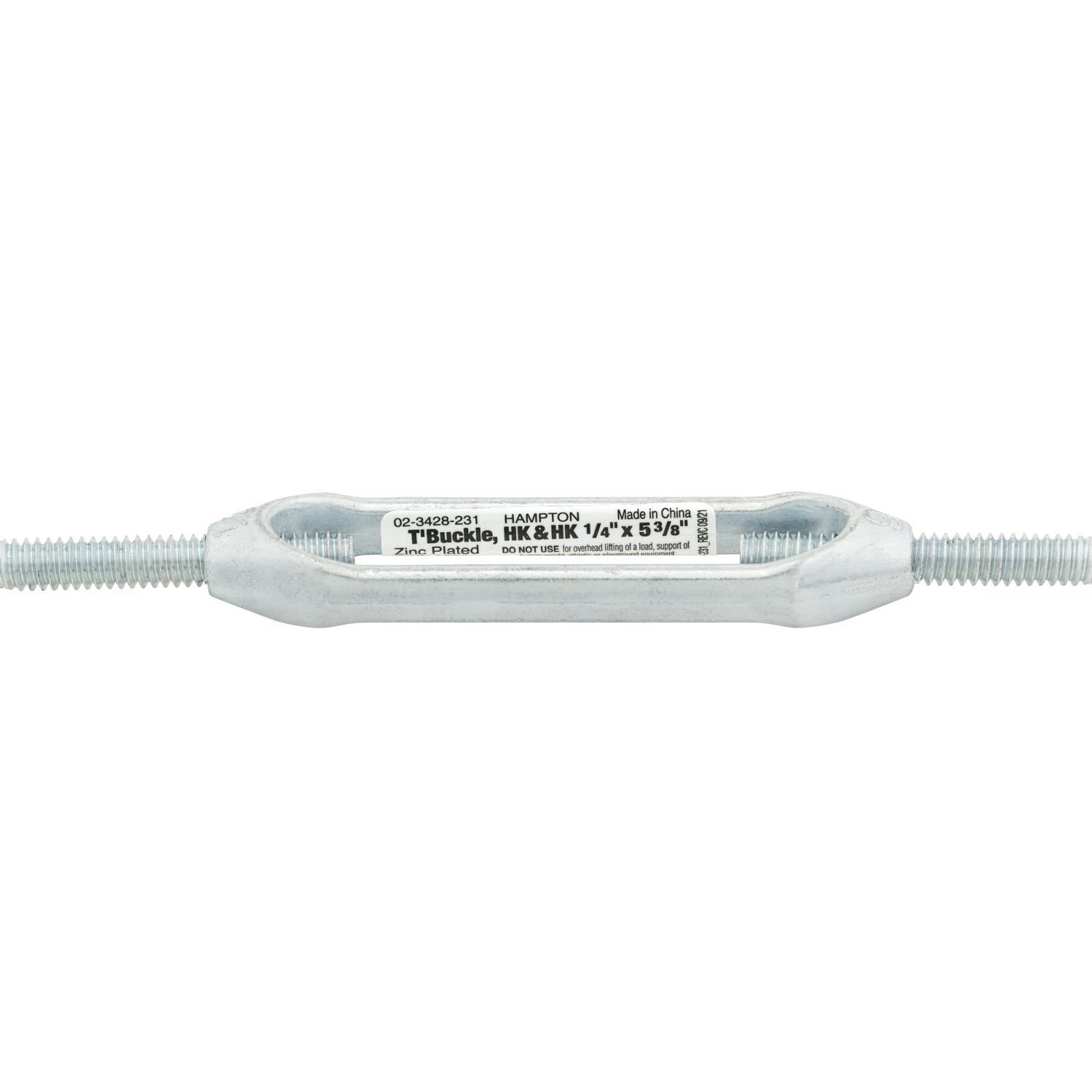 Hampton Zinc-Plated Aluminum/Steel 0.207 in. D Turnbuckle 160 lb 5-3/8 in. L