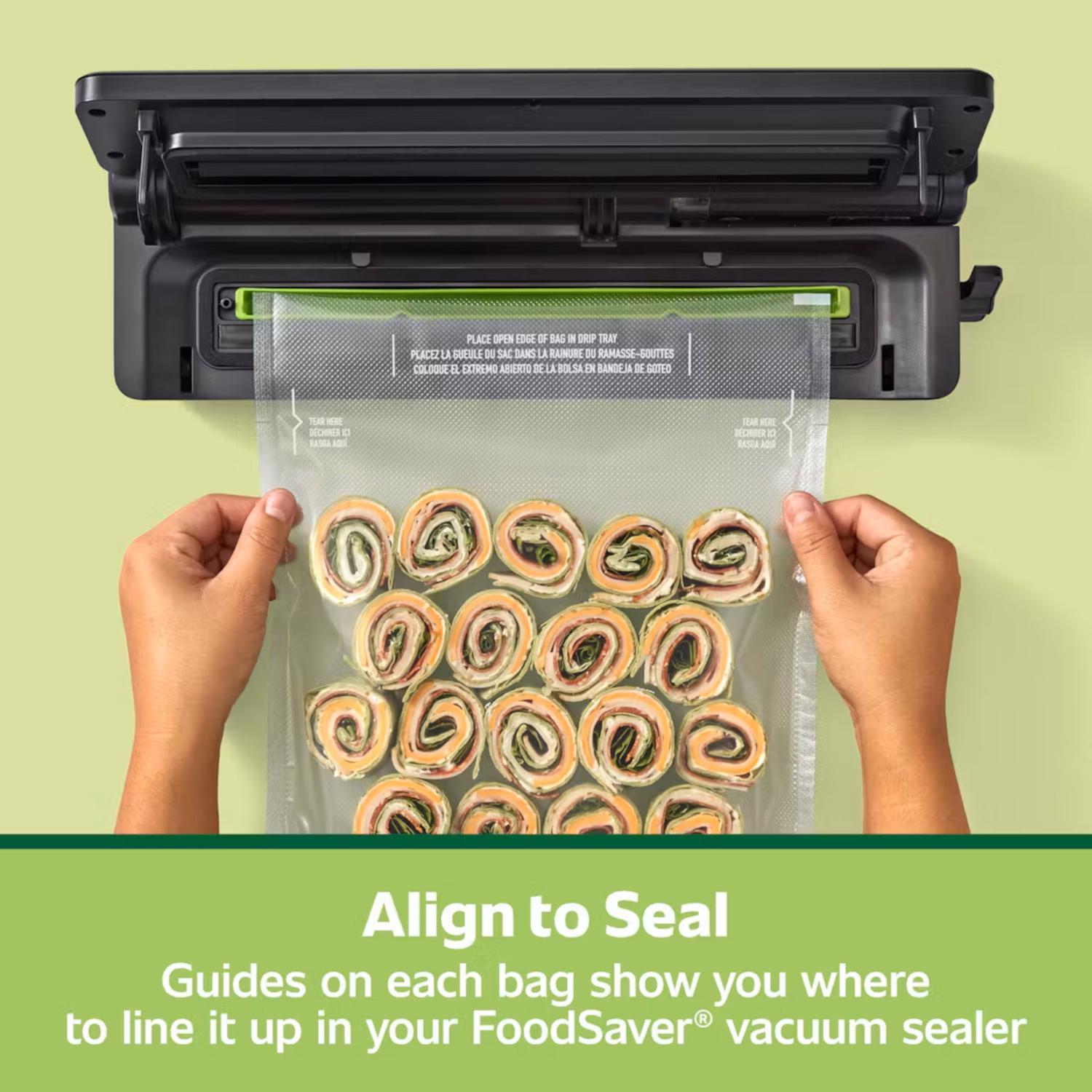 FoodSaver 1 gal Clear Vacuum Freezer Bags 12 pk