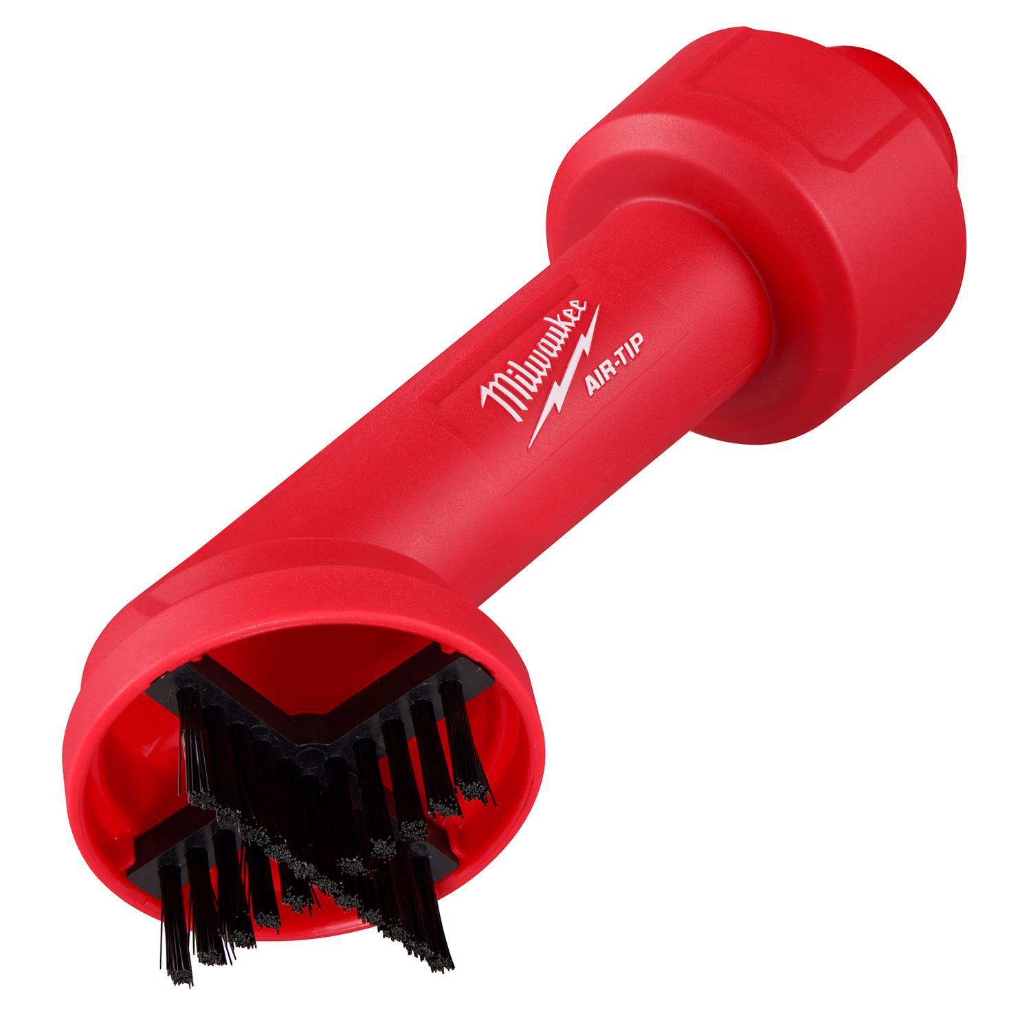 Milwaukee AIR-TIP 1-1/4 in. - 2-1/2 in. Shop Cross Wet/Dry Vac Brush 1 pc