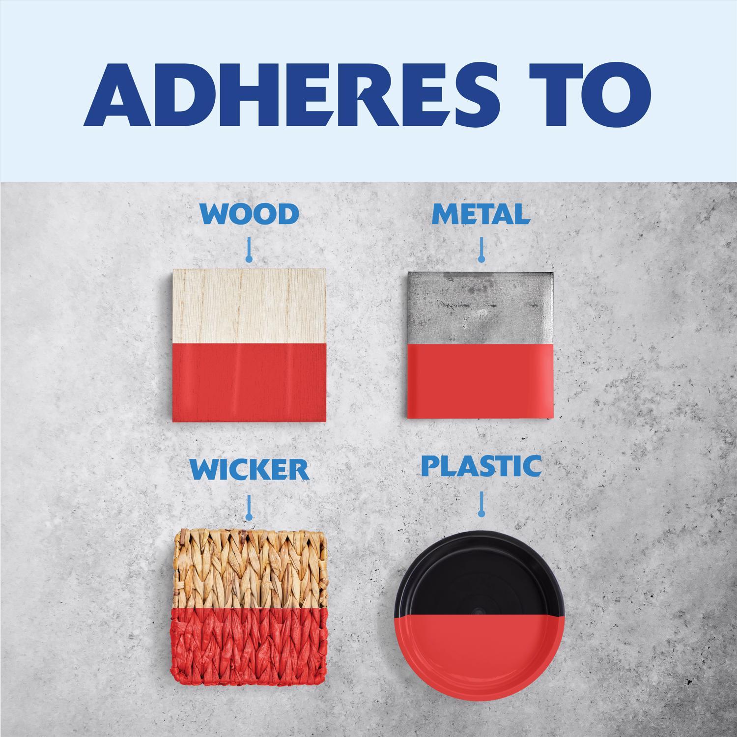 Rust-Oleum Painters Touch 2X Ultra Cover Satin Poppy Red Paint+Primer Spray Paint 12 oz