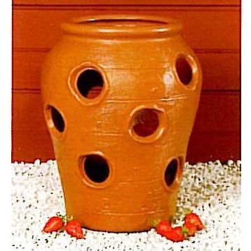 Union Products Tall Strawberry Planter Jar - 14 in. H - Terracotta