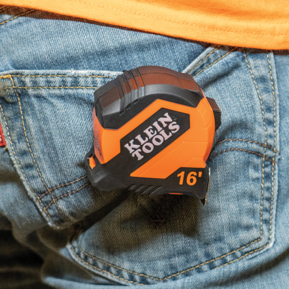 Klein Tape Measure, 16-Foot Compact, Double-Hook