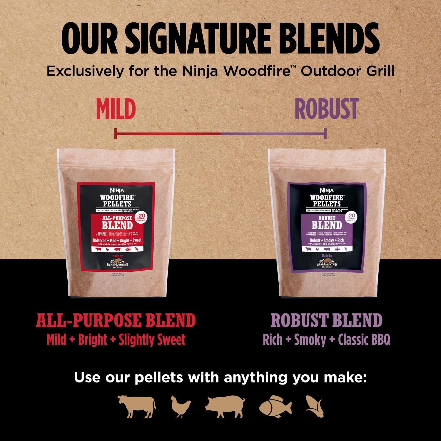 Ninja Woodfire All Natural All Purpose Blend Smoke Pellets 2 lb