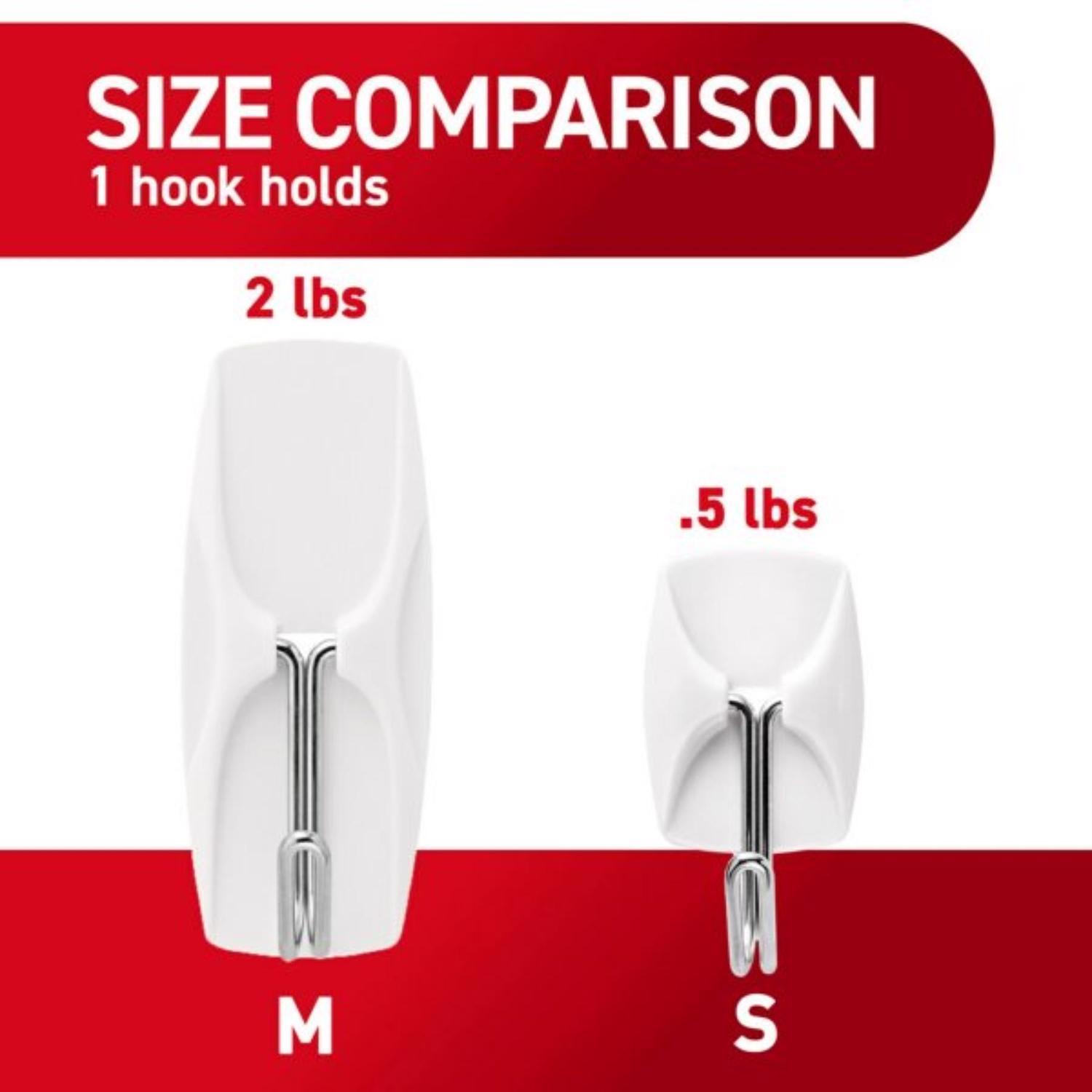 3M Command Small Plastic Wire Hooks 1.625 in. L 3 pk