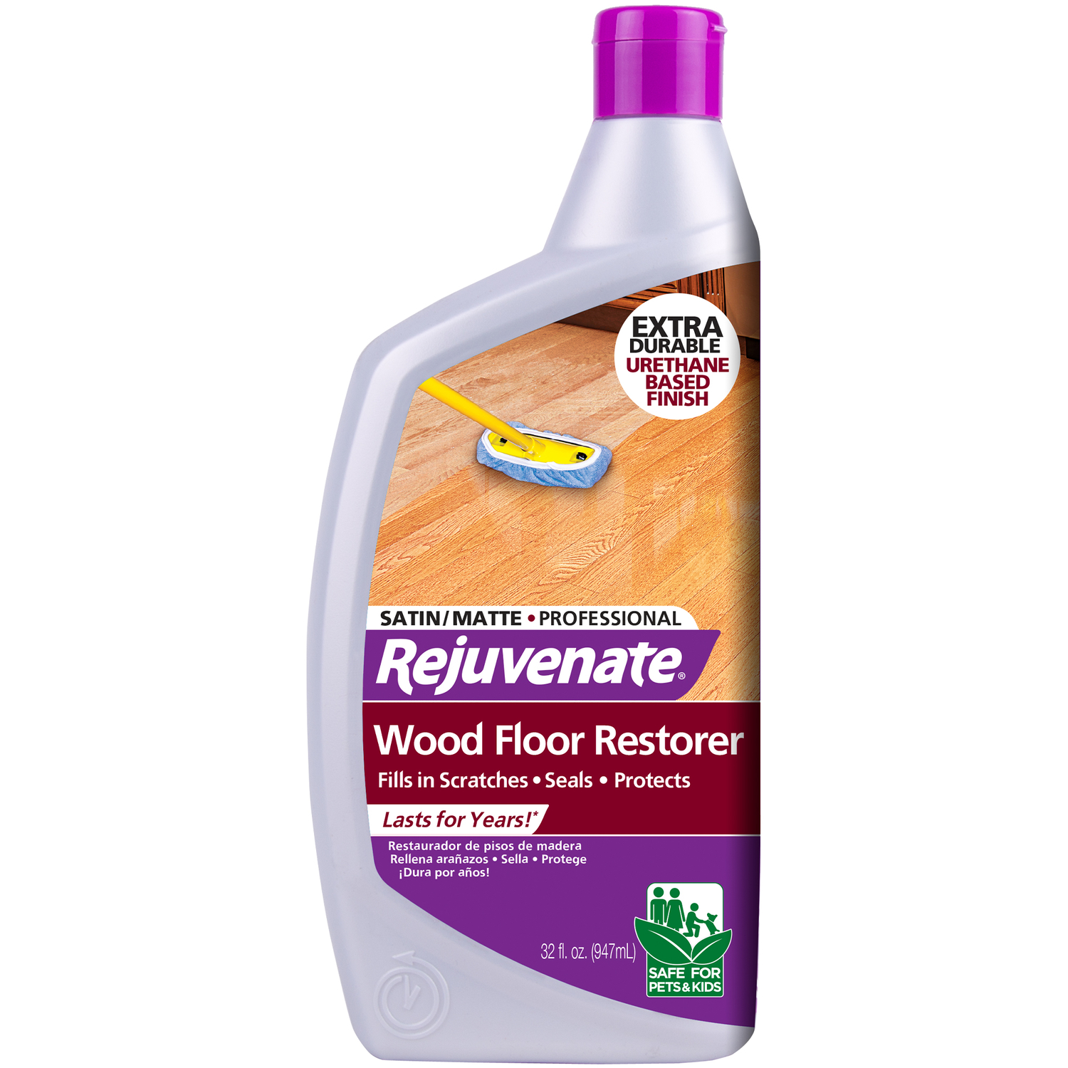 Rejuvenate Satin Wood Floor Restorer Liquid 32 oz