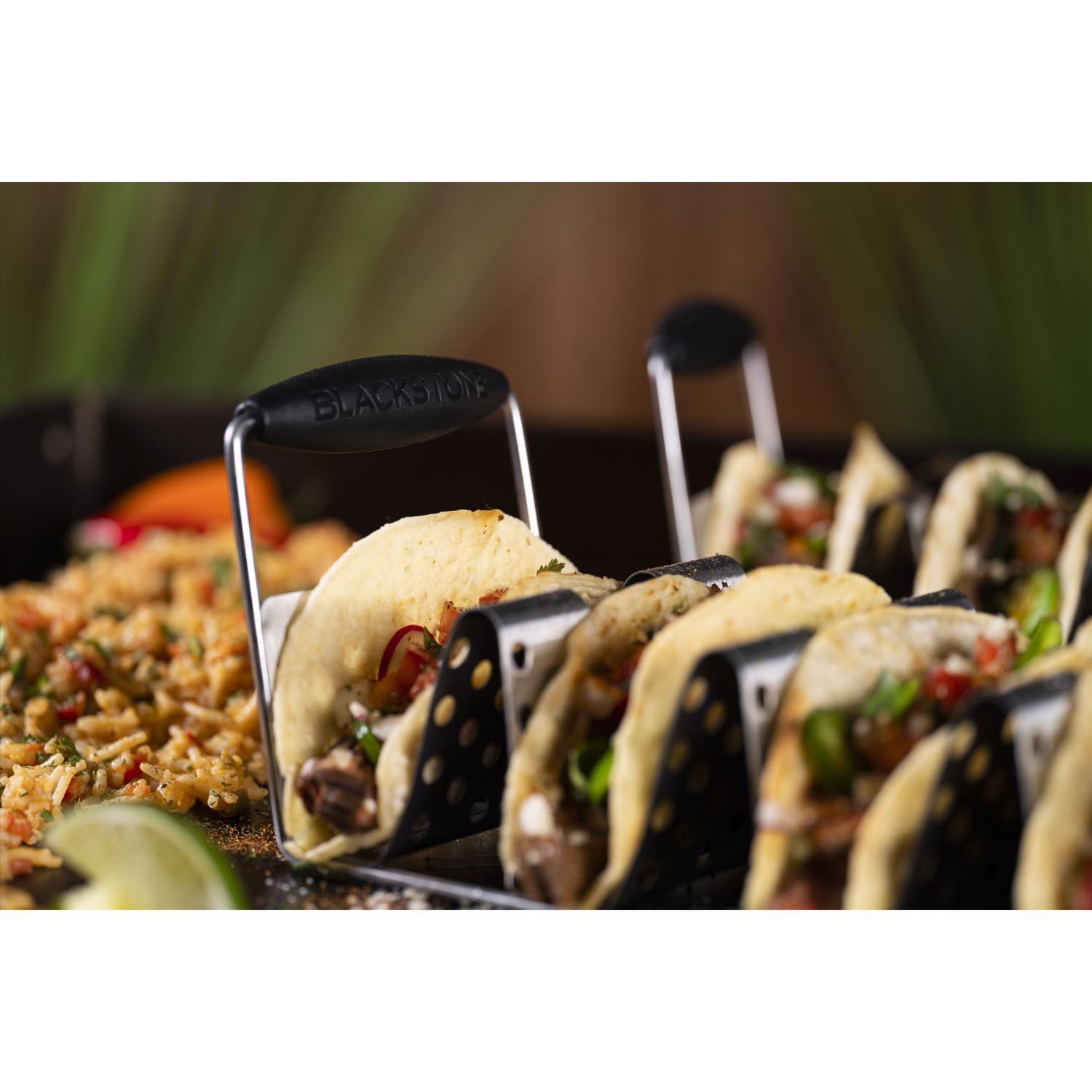 Blackstone Deluxe Stainless Steel Taco Tray 17.71 in. L X 4.5 in. W 2 pk
