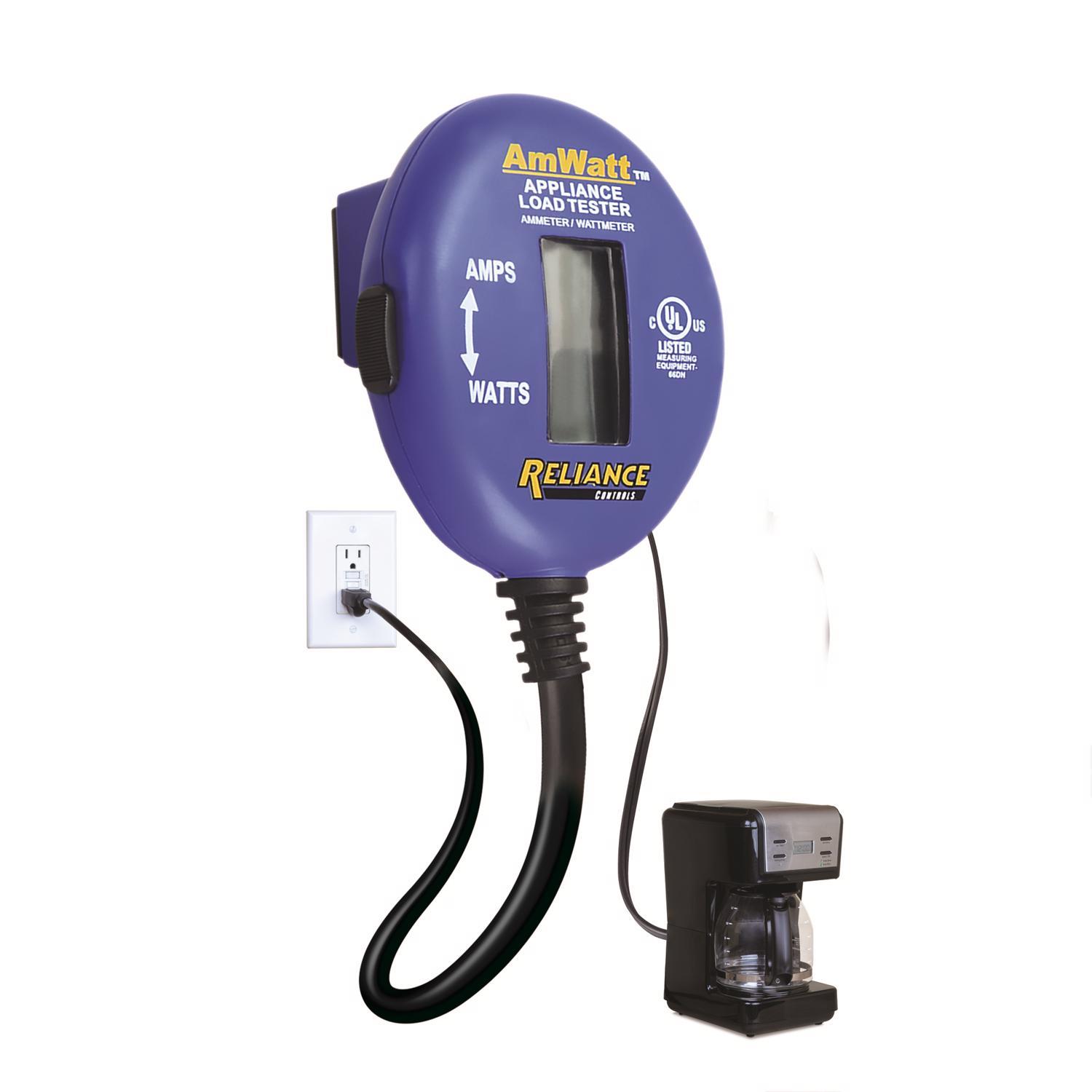 Reliance Controls Ammeter/Wattmeter Digital Appliance Load Tester 1 each