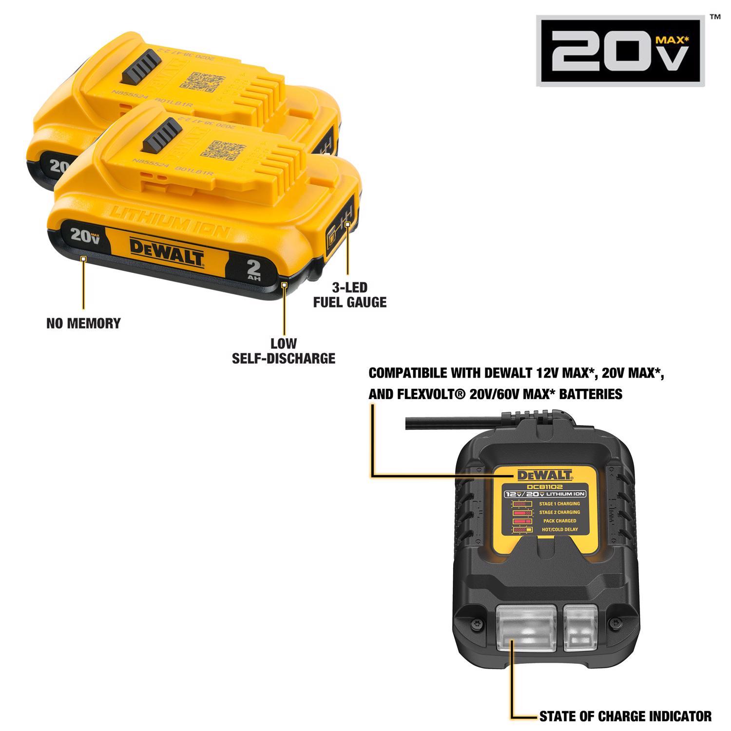 DeWalt 20V MAX Cordless Brushed 10 Tool Combo Kit