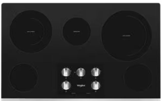 Cooktop Whirl 36" Elec SS