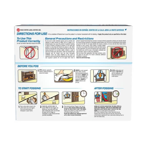 Hot Shot No-Mess Insect Fogger Aerosol with Odor Neutralizer 3-Count