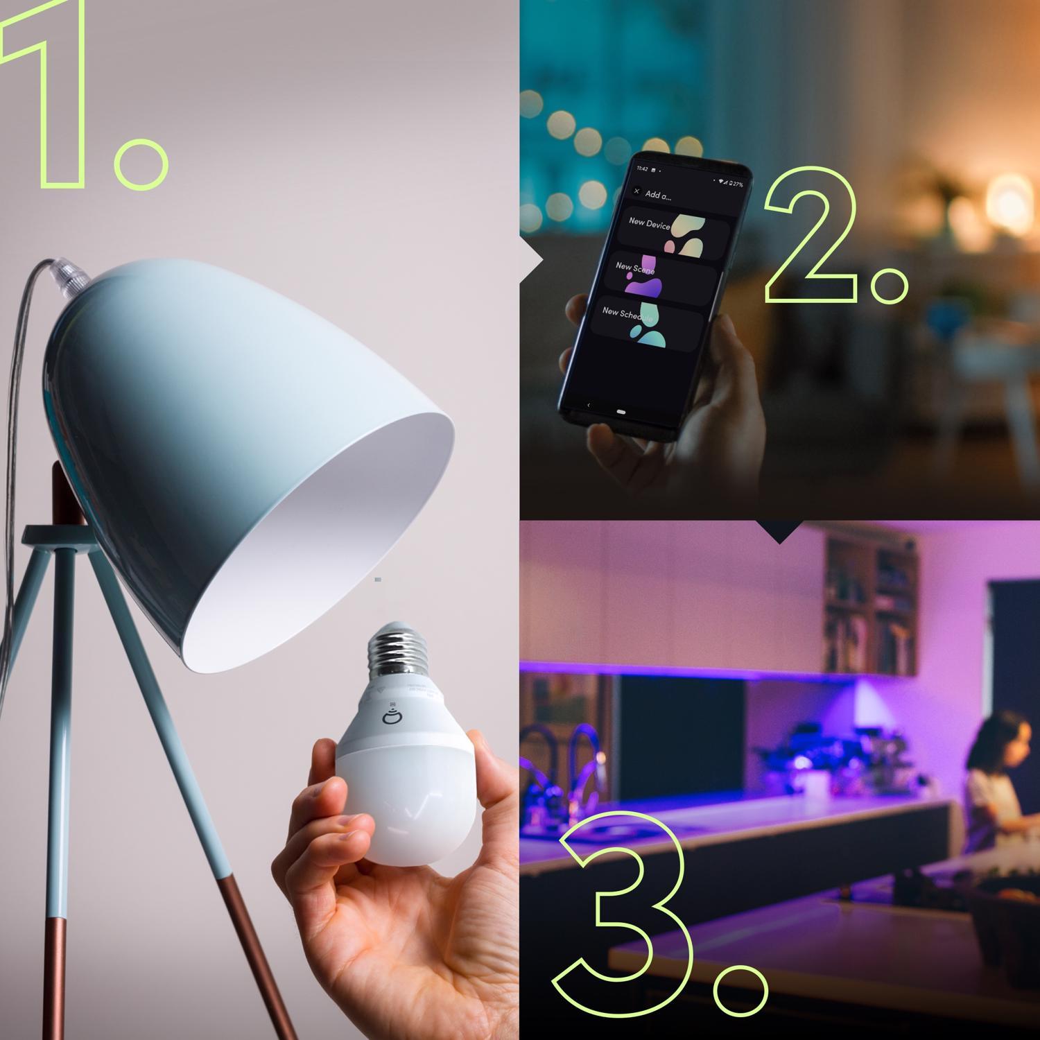 LIFX Smart Home A19 E26 (Medium) Smart-Enabled LED Bulb Color Changing 60 Watt Equivalence 1 pk