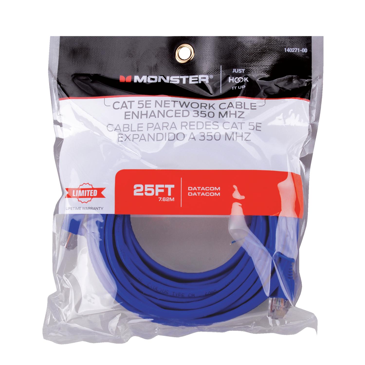 Monster Just Hook It Up 25 ft. L Category 5E Networking Cable