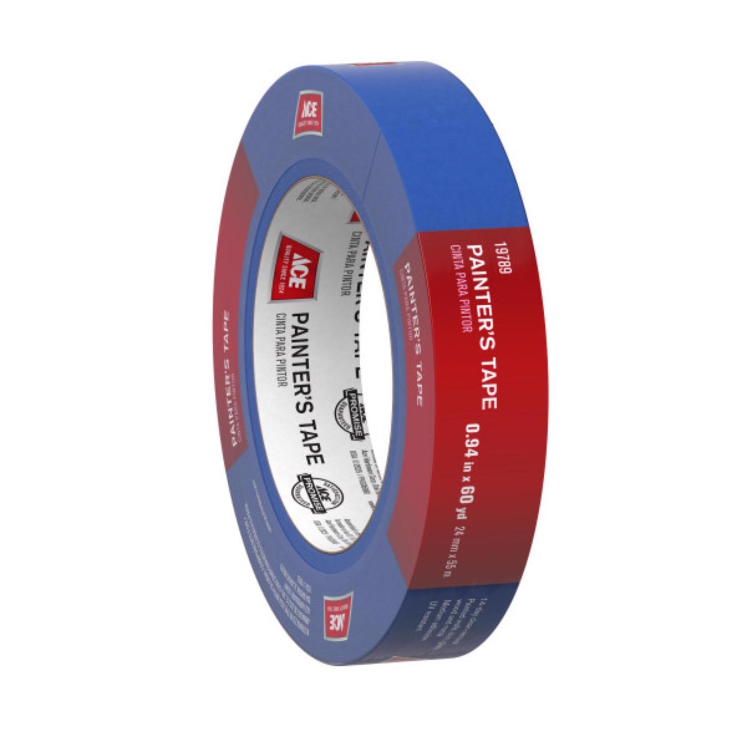 Ace Clean Release 0.94 in. W X 60 yd L Blue Medium Strength Painter's Tape 1 pk