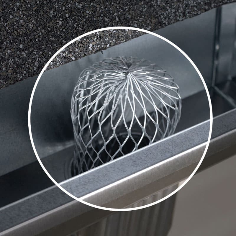 Amerimax 3.5 in. W X 3.5 in. L Gray Aluminum Gutter Strainer 1 pk