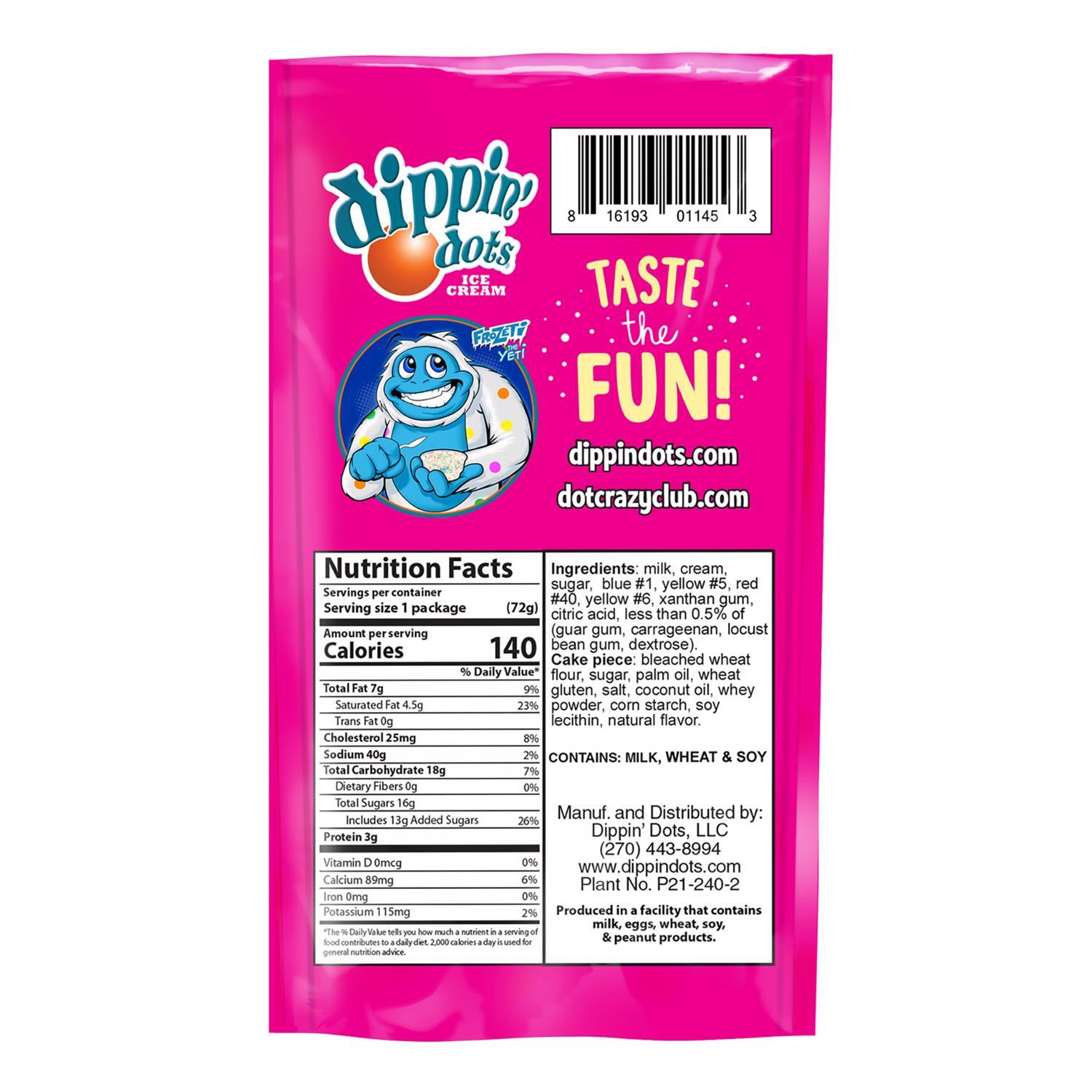 Dippin' Dots Beaded Ice Cream Cotton Candy Ice Cream Mix 3 oz Pouch