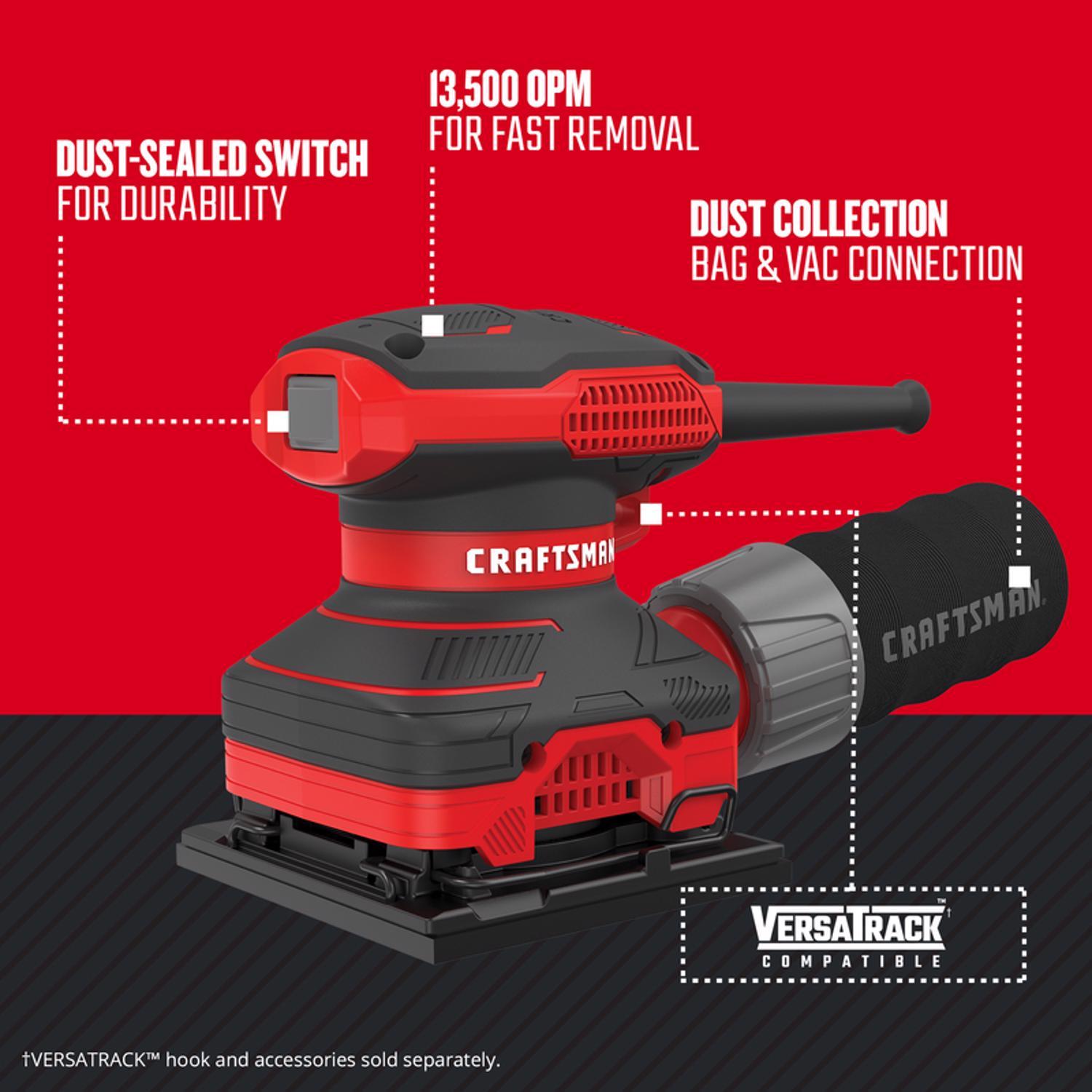 CRAFTSMAN Corded 2 amps 1/4 Sheet Finishing Sander