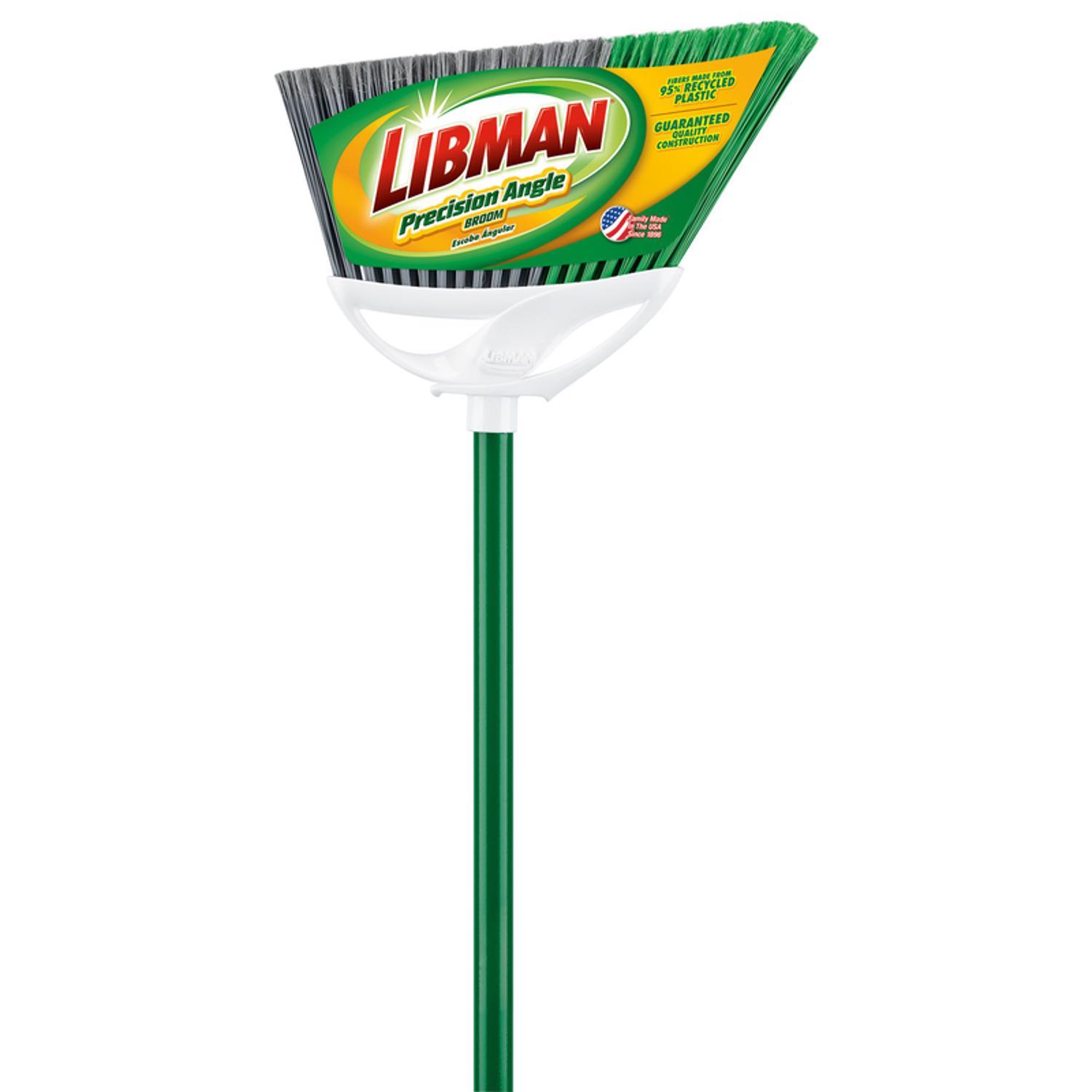 Libman Large Precision Angle 13 in. W Stiff Recycled Plastic Broom