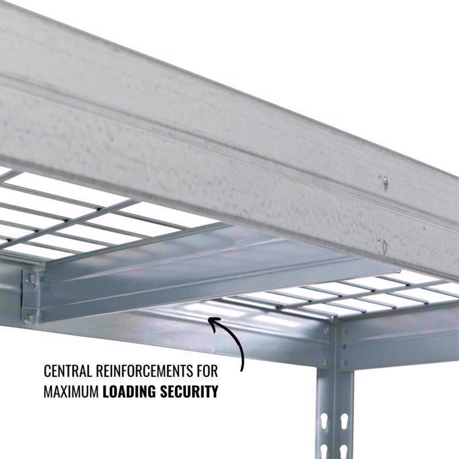 Ar Shelving Wire Heavy Duty 71 in. H X 60 in. W X 20 in. D Metal Shelving Unit