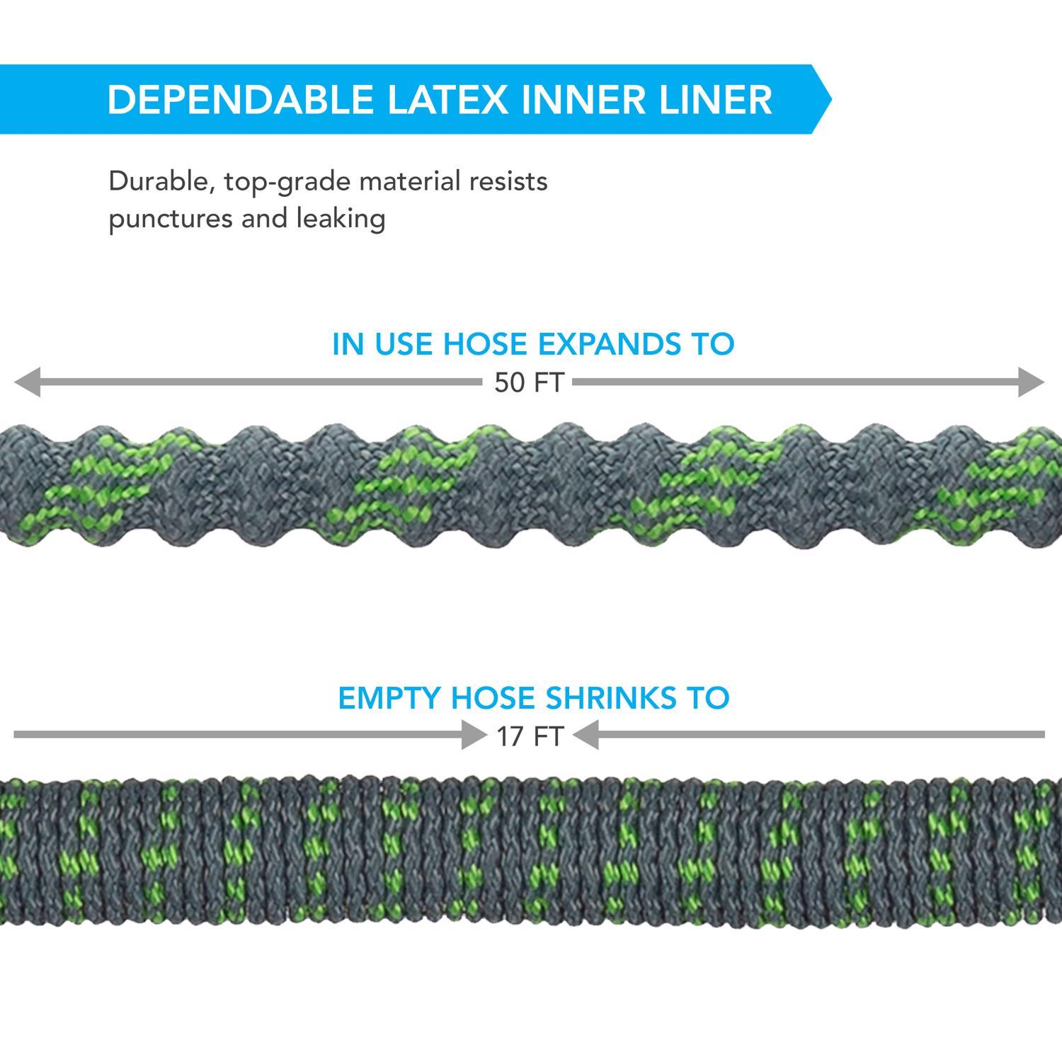Hydrotech 5/8 in. D X 50 ft. L Medium Duty Professional Grade Expandable Lightweight Garden Hose
