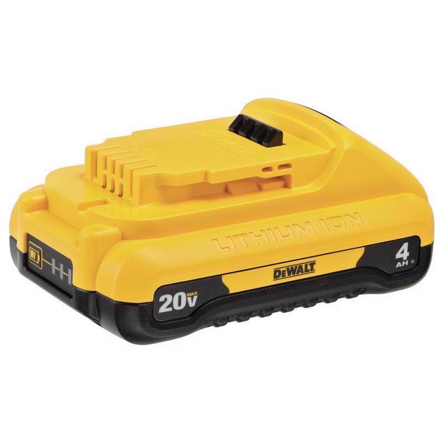 DeWalt 20V MAX DCB240C 4 Ah Lithium-Ion Compact Battery and Charger Starter Kit 2 pc