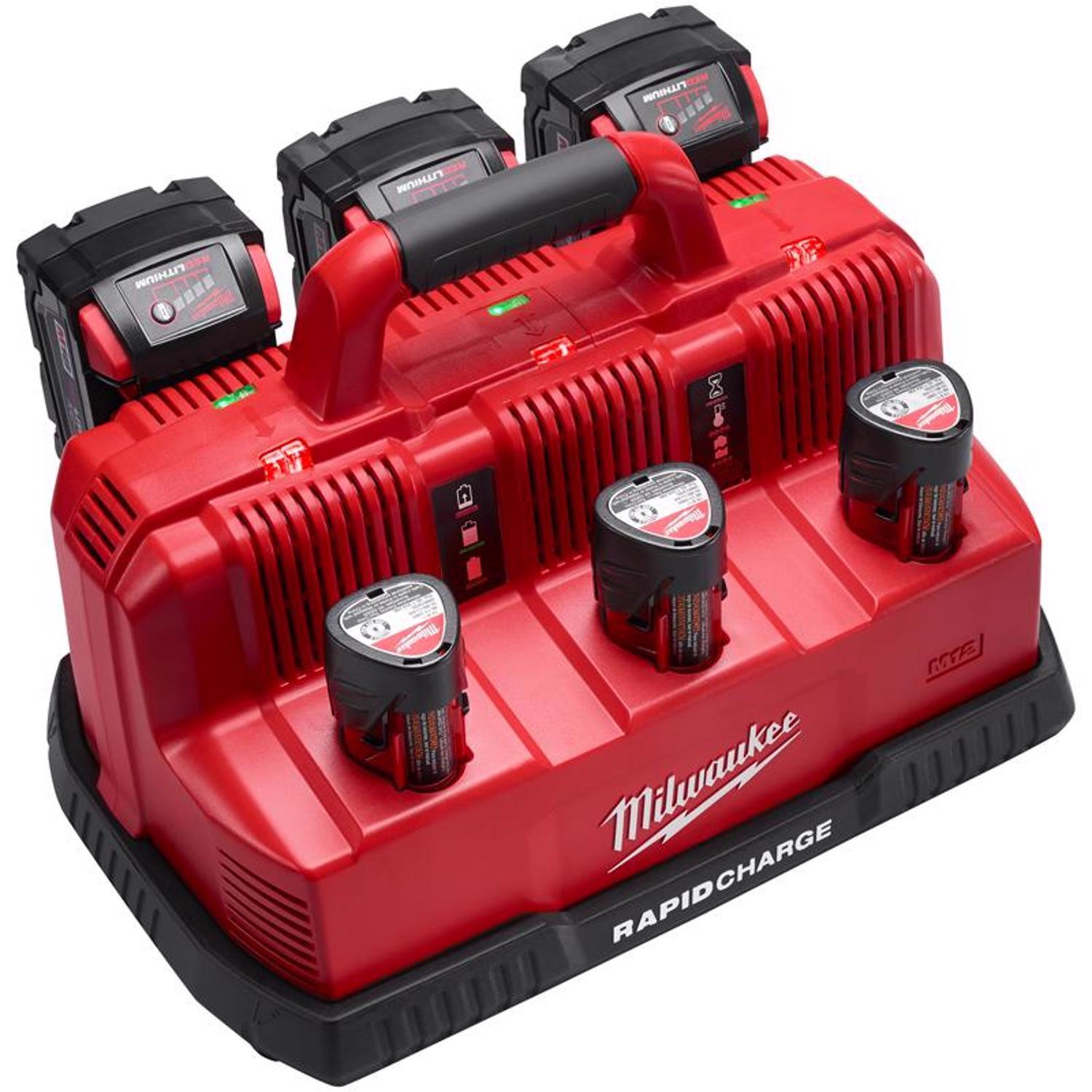 Milwaukee M18/M12 18/12 V 6Port Rapid Charging Station 1 pc Stine