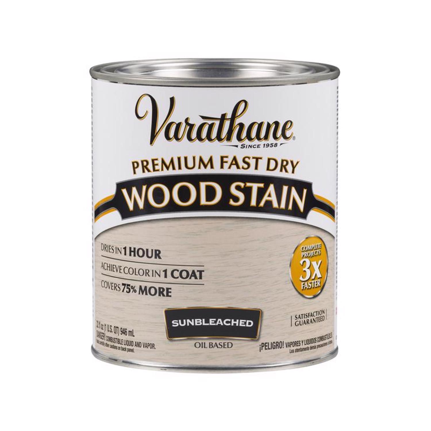 Varathane Premium Sunbleached Oil-Based Fast Dry Wood Stain 1 qt