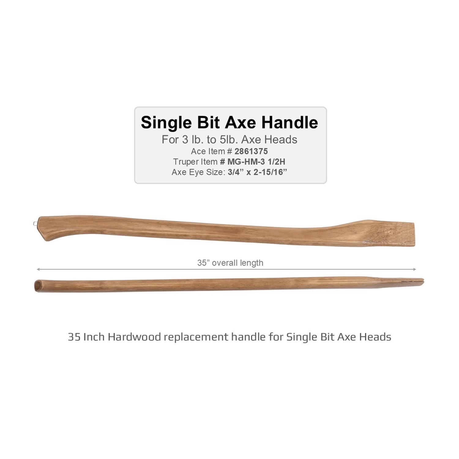 Truper 35 in. Wood Axe Replacement Handle